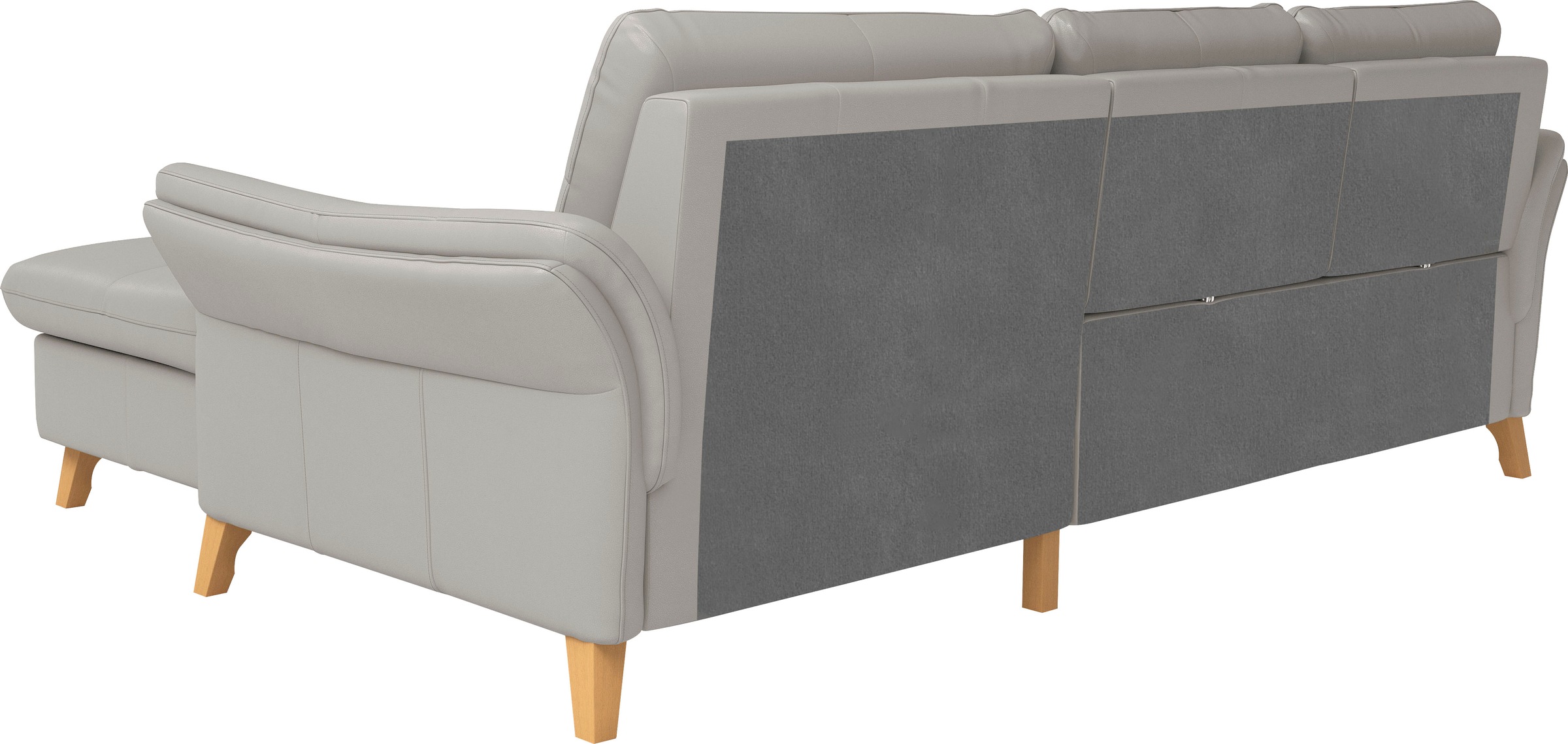 sit&more Ecksofa »Göteborg«, Sitztiefenverstellung und Federkern, wahlweise mit Bettfunktion