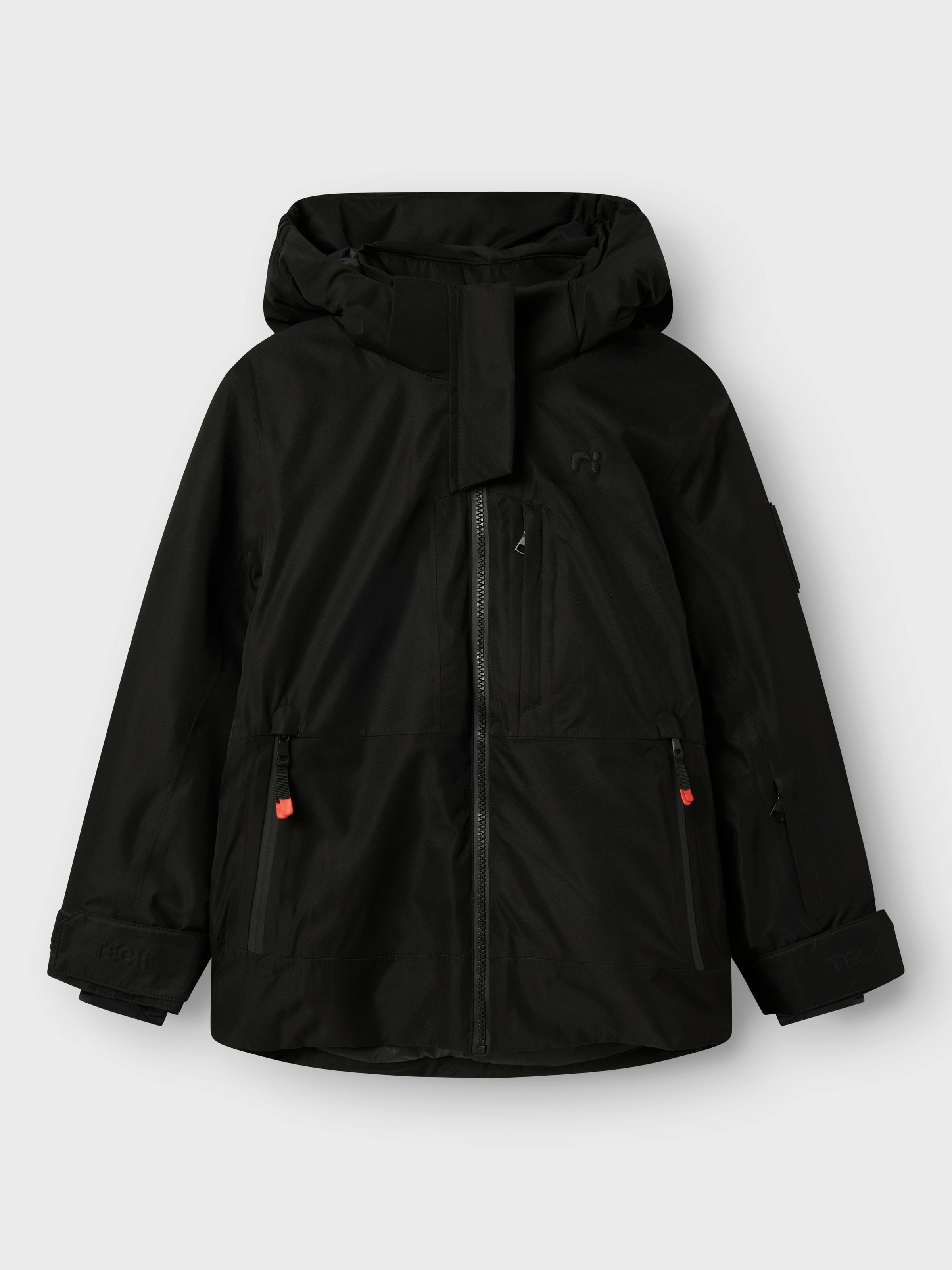 Name It Skijacke "NKNSLOPE10 JACKET SKI EDITION FO NOOS" mit Kapuze Skipasstasche, Recco-Reflektor, winddicht, wasserdicht