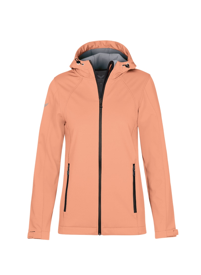 Trigema Softshelljacke "TRIGEMA Taillierte Softshell–Kapuzenjacke", (1 St.) günstig online kaufen