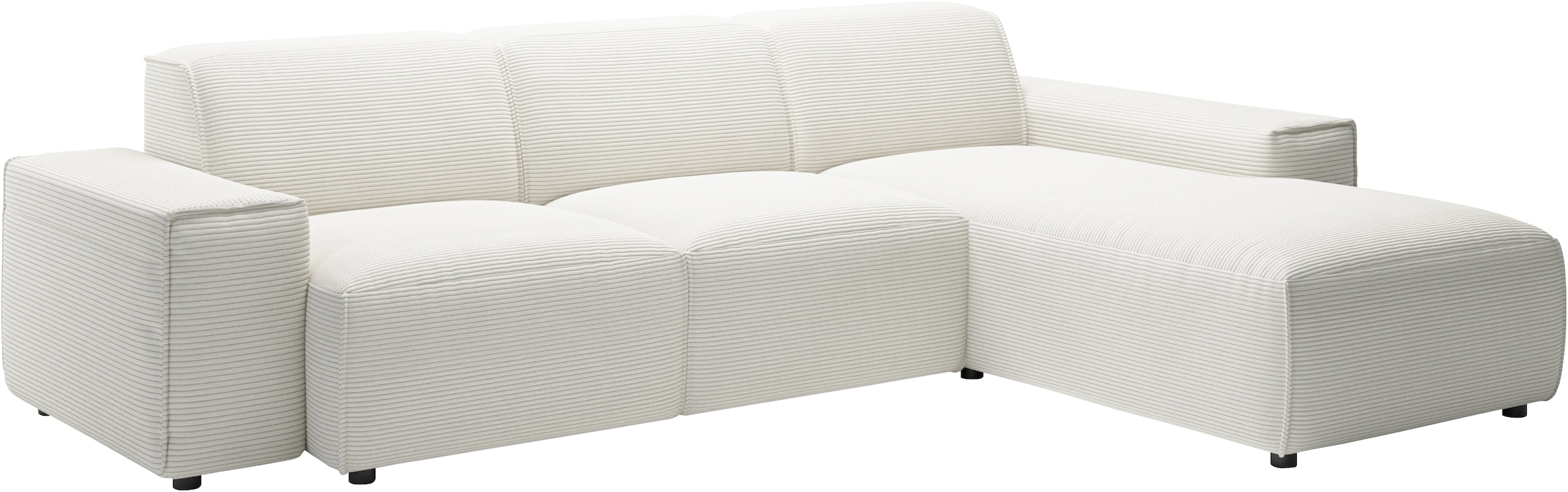 andas Ecksofa »Glimminge L-Form auch in Breitcord, Feincord + Easy care-Bezug,«, Breite 264, Zierkissen