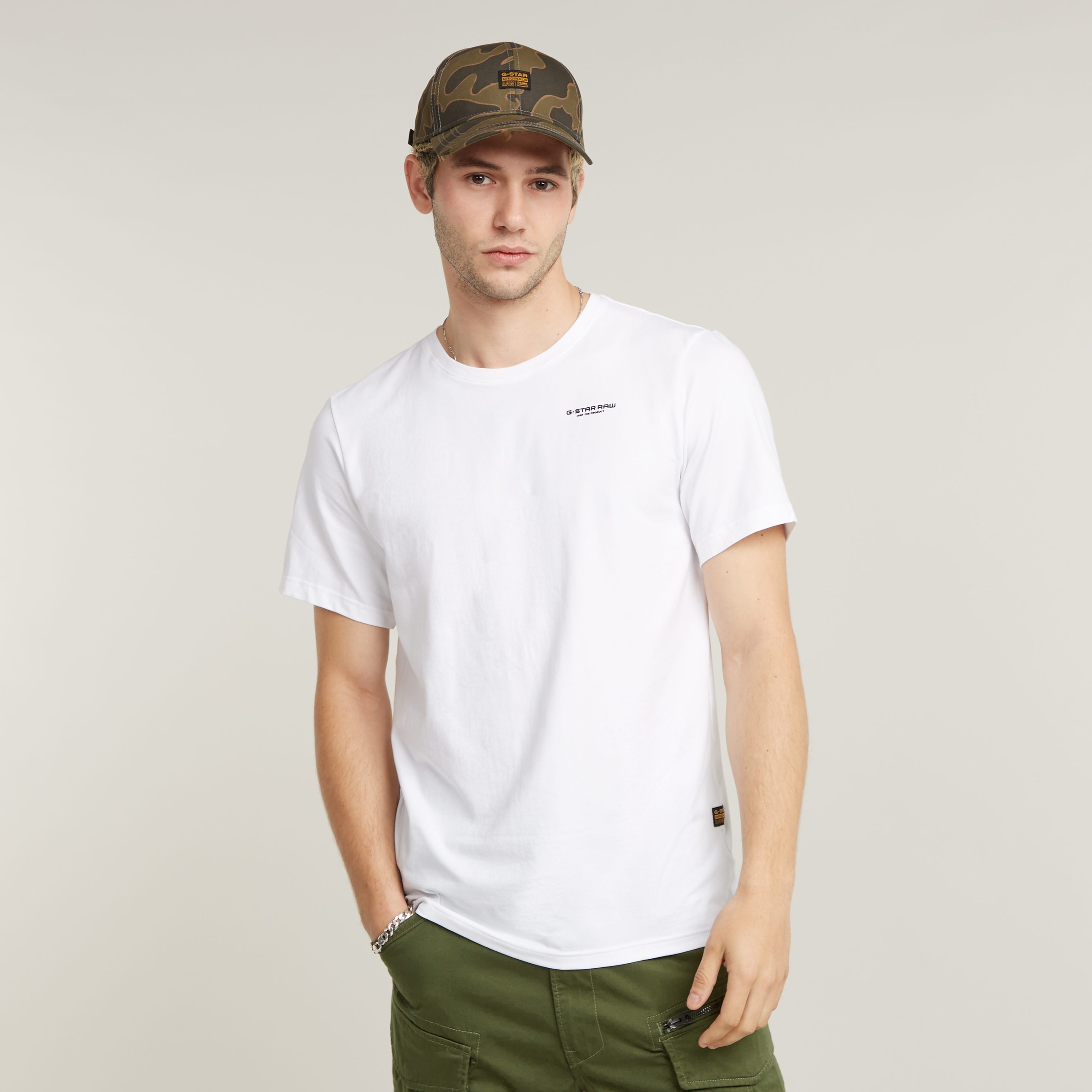 G-STAR T-Shirt "Slim Base" mit Rundhals, Baumwollmix günstig online kaufen