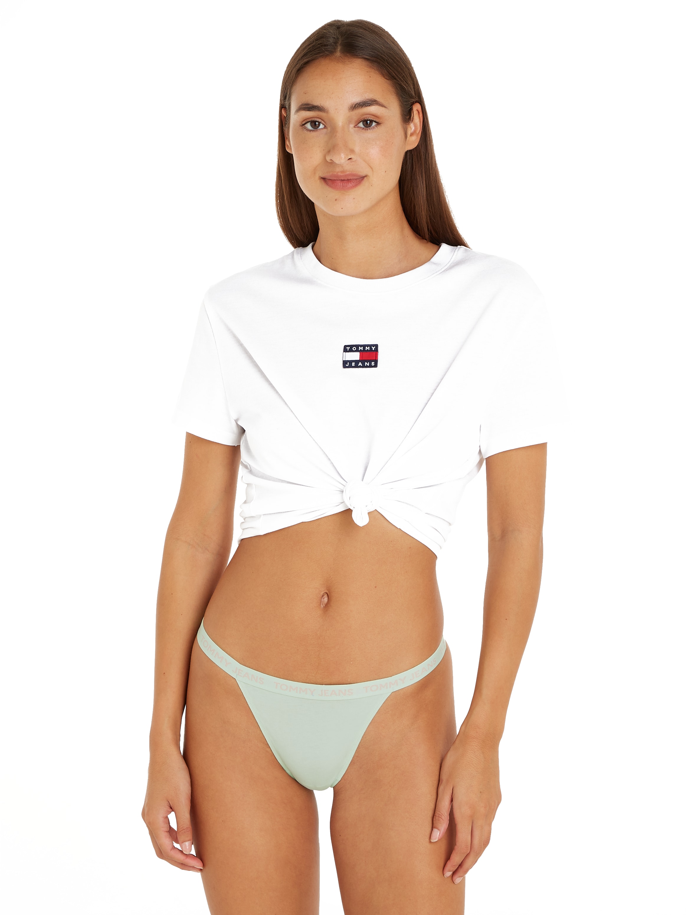 Tommy Hilfiger Underwear Slip »3P STRING THONG«, (Packung, 3er), mit Tommy HiIlfiger Logo-Elastikbund