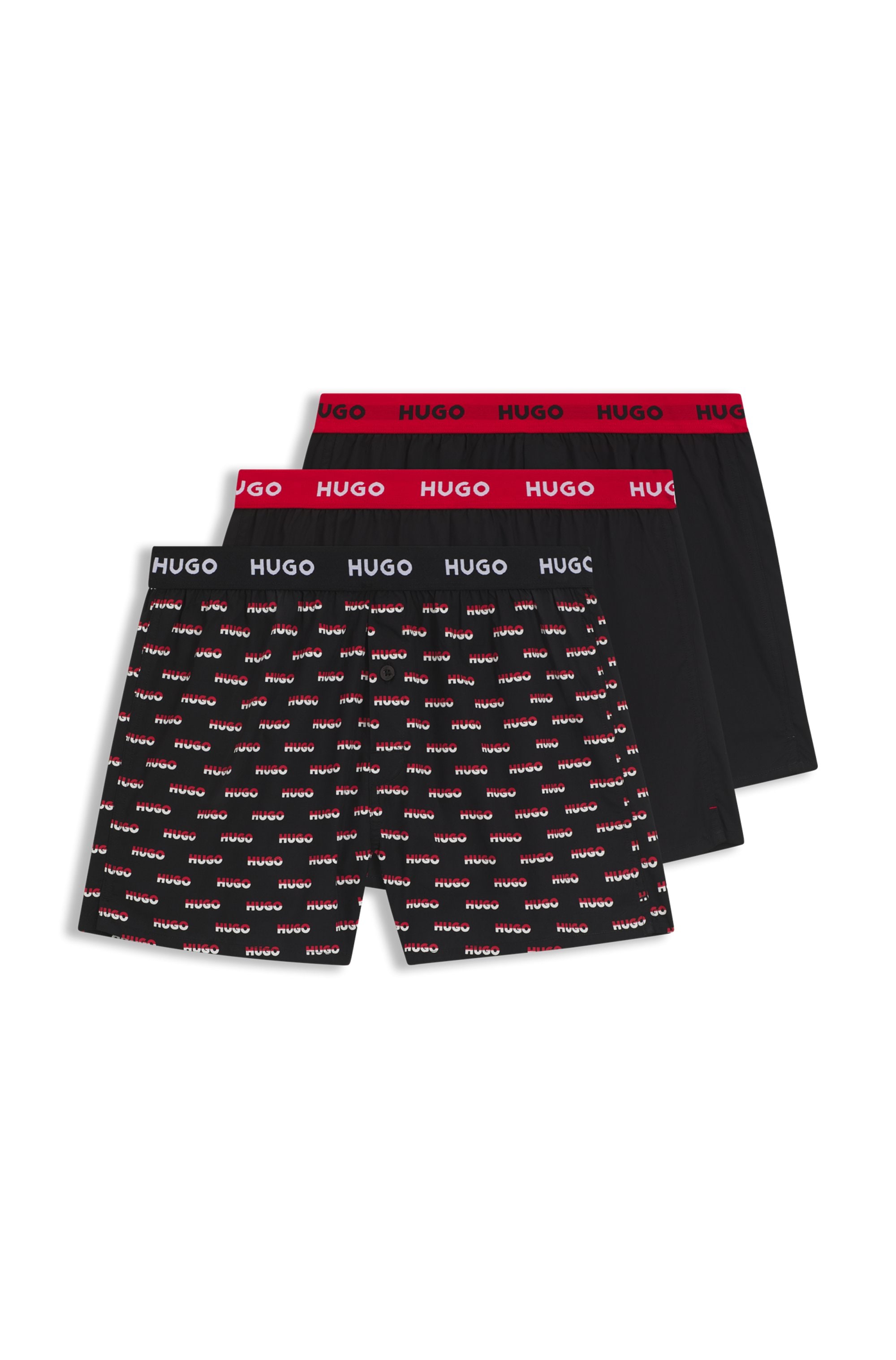 HUGO Underwear Webboxer "WOVEN BOXER TR", (Packung, 3 St., 3er-Pack), Webbo günstig online kaufen