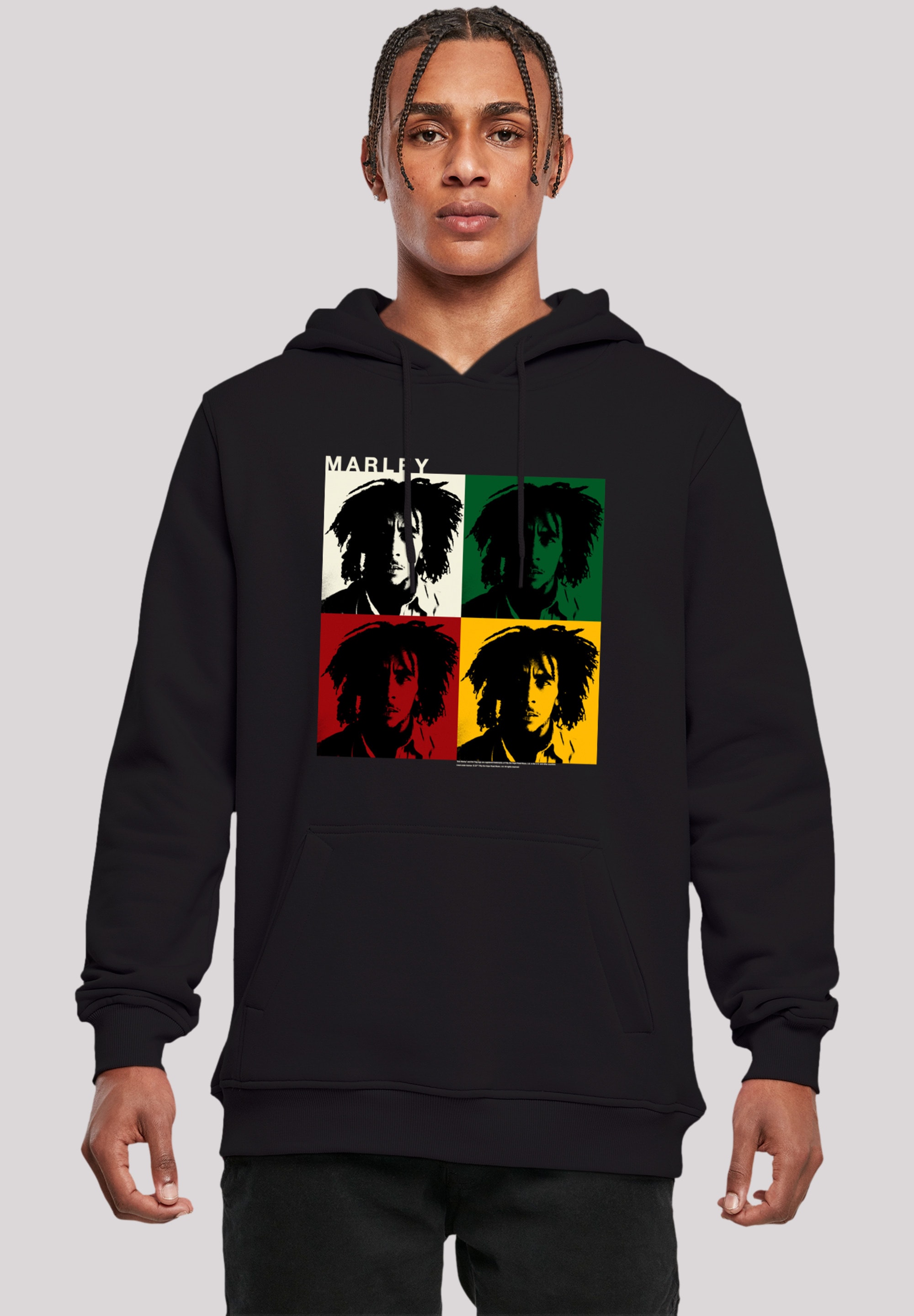 F4NT4STIC Kapuzenpullover "Bob Marley Reggae Music Colour Blocks", Premium günstig online kaufen