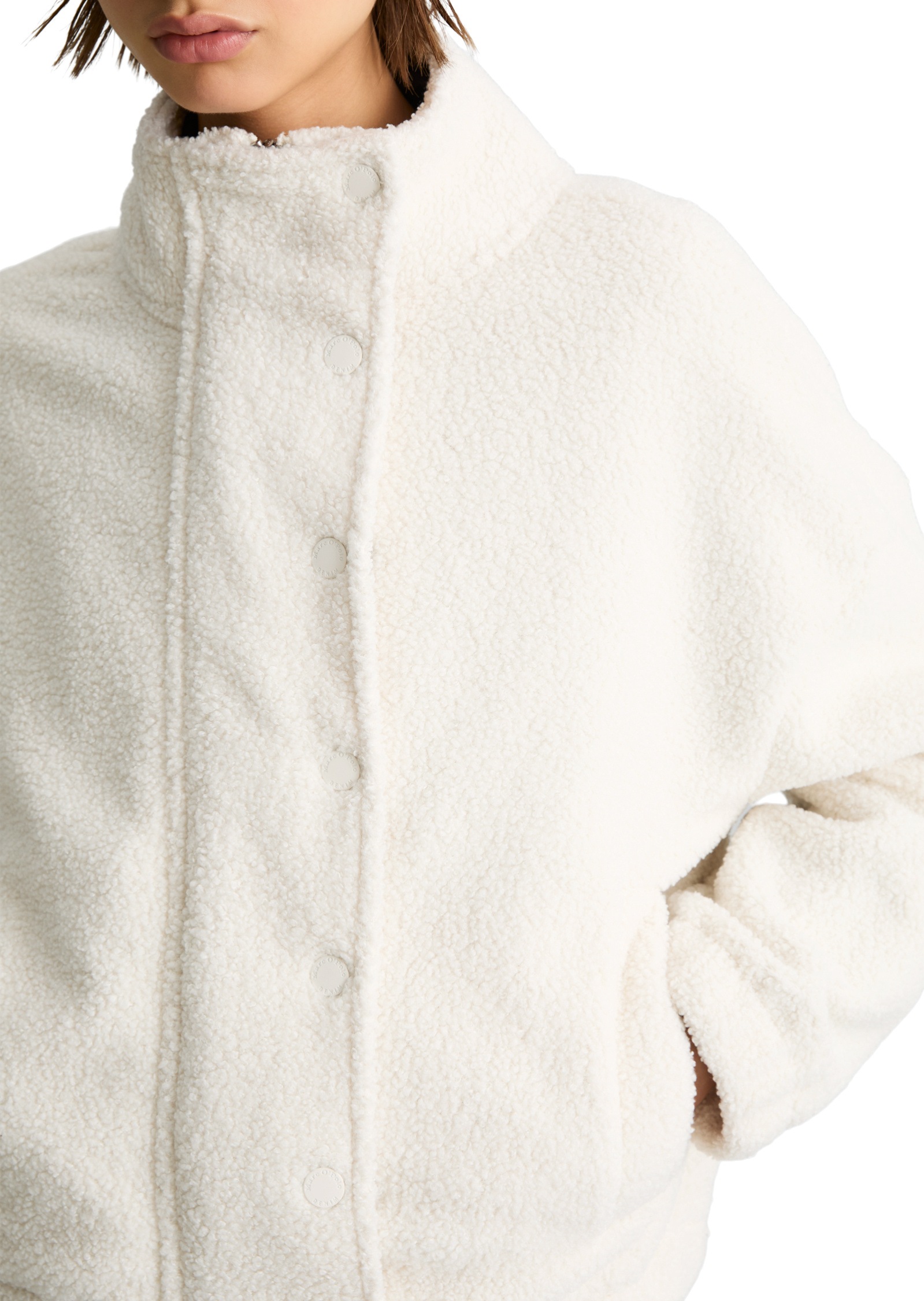 Marc O'Polo DENIM Kapuzensweatjacke »aus recyceltem Polyester«
