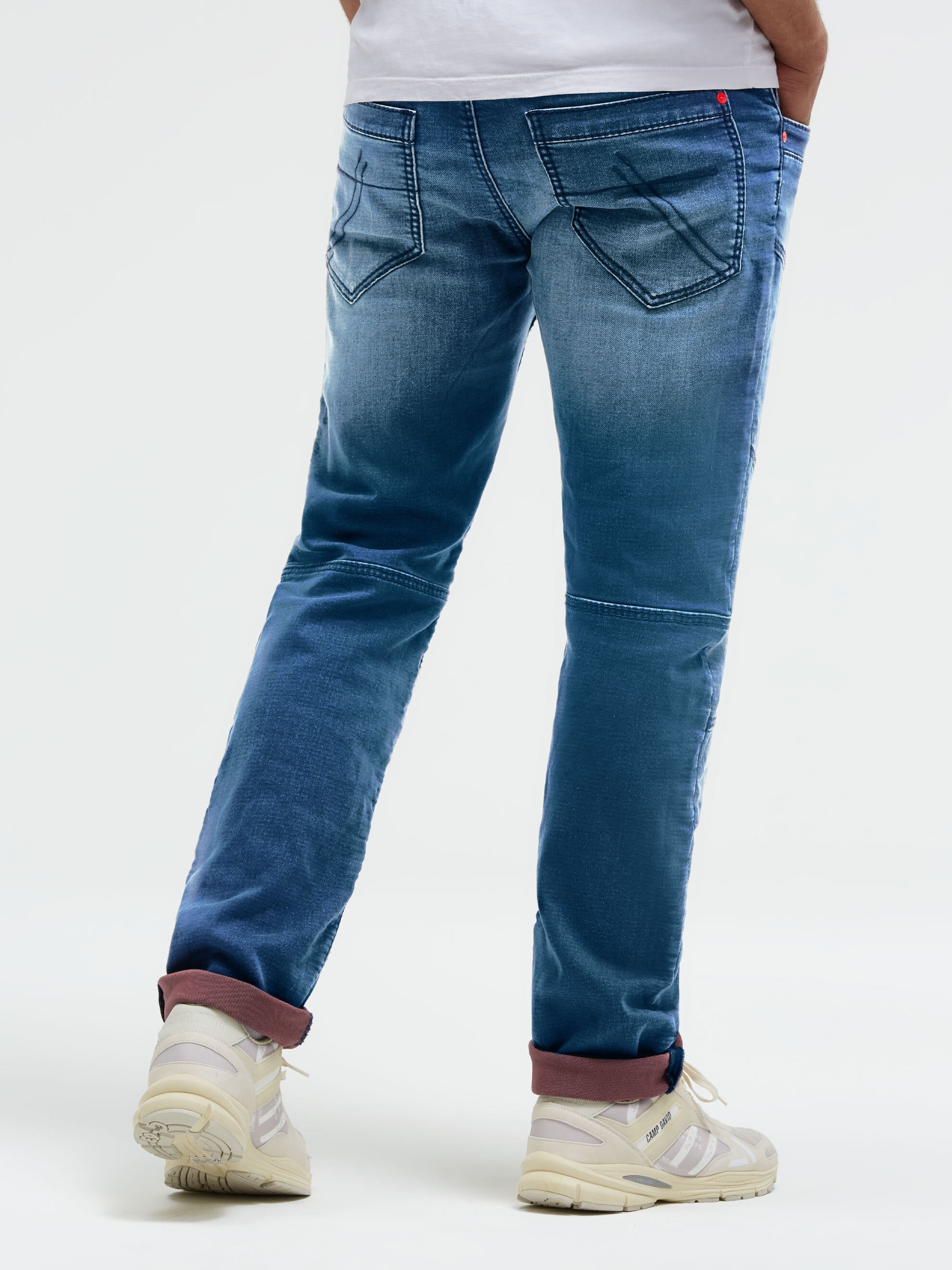CAMP DAVID Regular-fit-Jeans mit Teilungsnähten