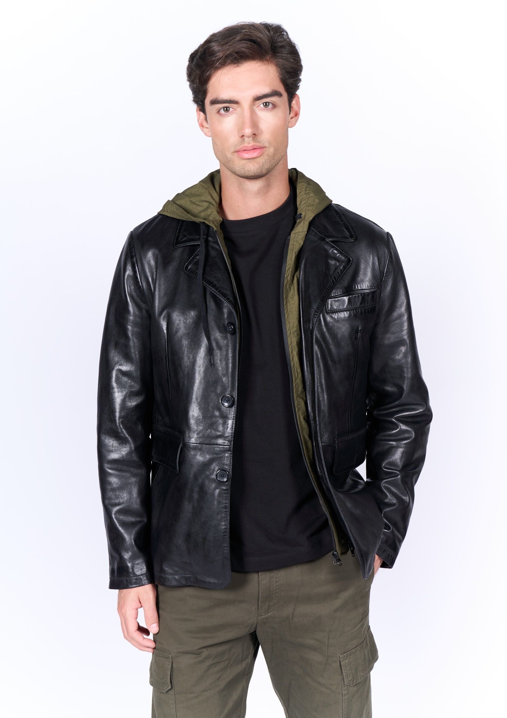 Freaky Nation Lederjacke "Blackjack-FN" günstig online kaufen