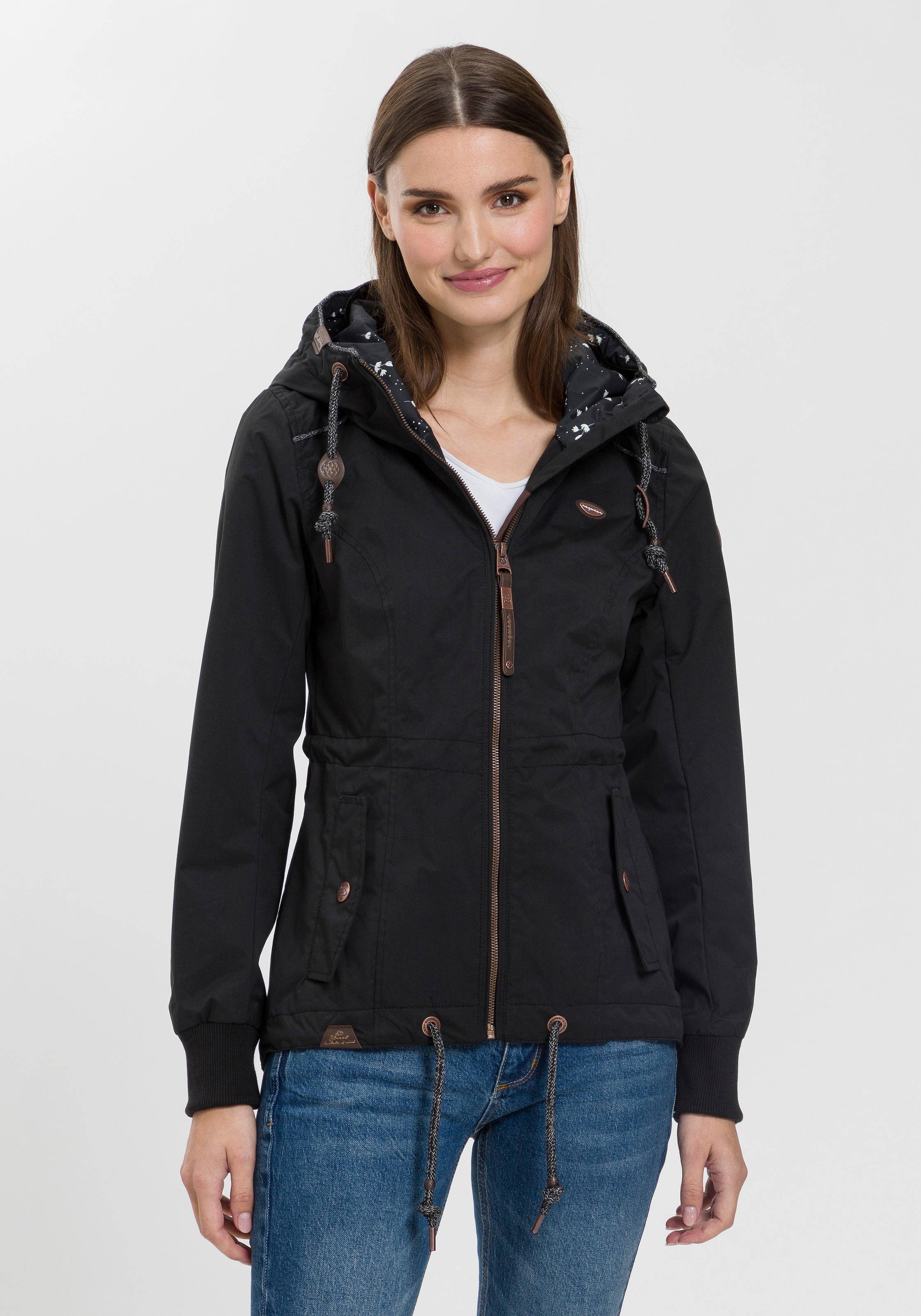 Ragwear Outdoorjacke "DANKA" mit Kapuze Urban Streetwear- Übergangs-Style mit Kapuze