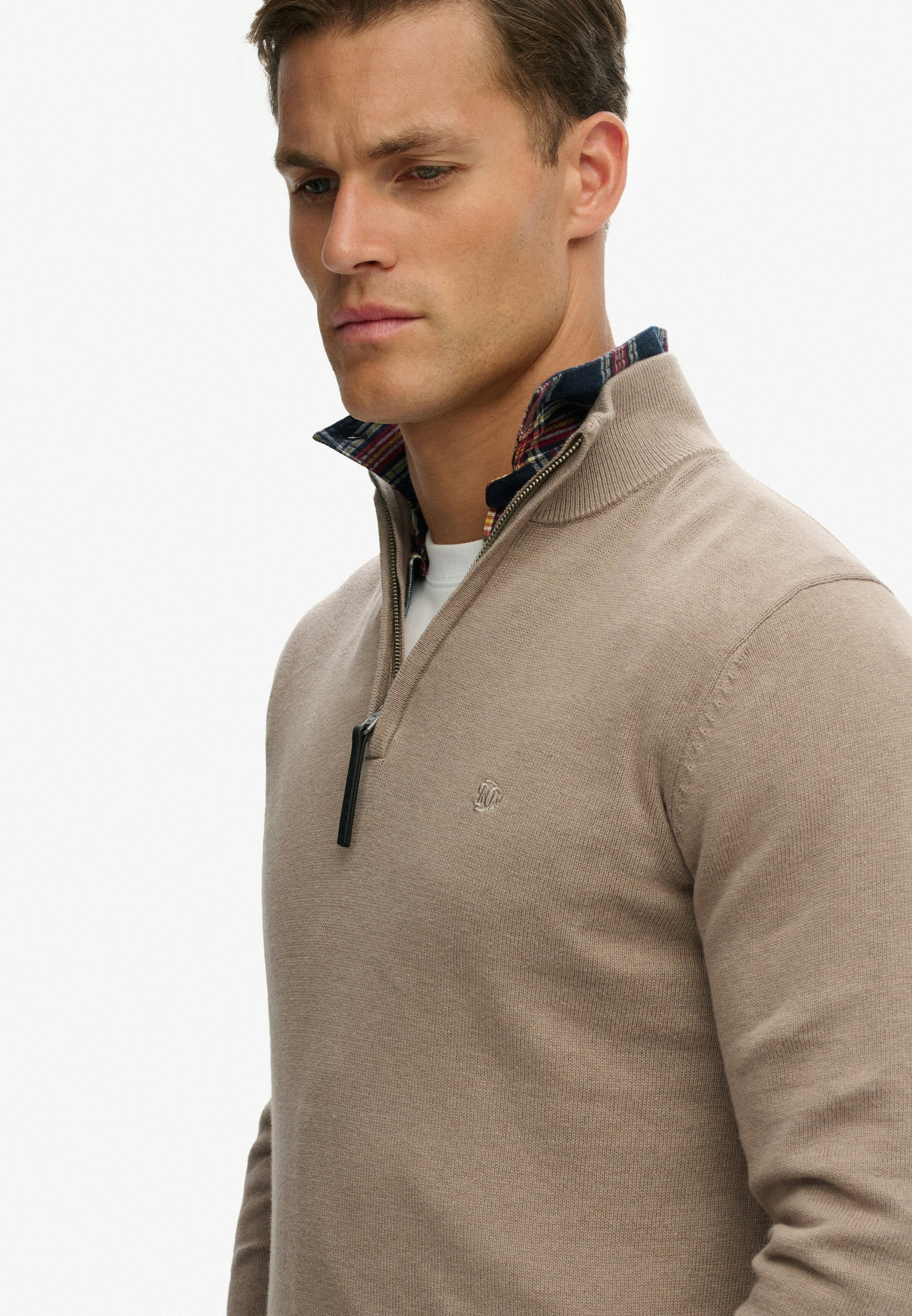 Thumbnail - Superdry Troyer "ESSENTIALS COTTON HALF ZIP"