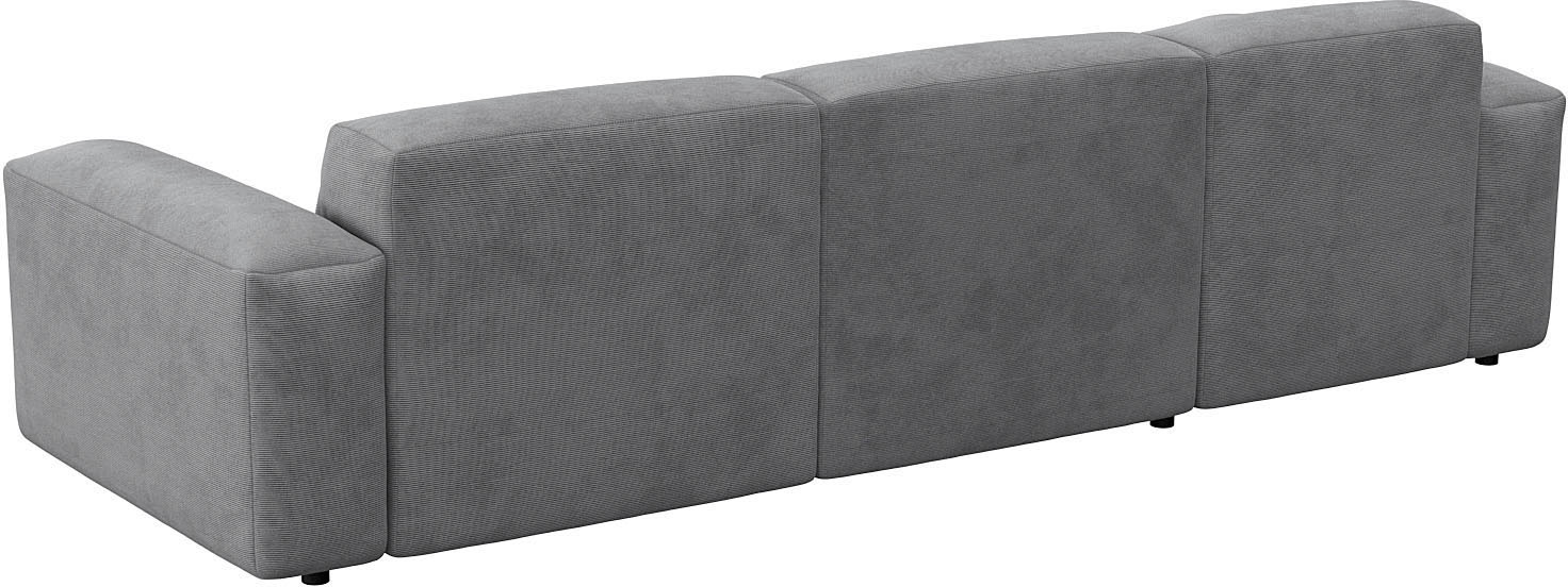 FLEXLUX Ecksofa »Lucera bequem und komfortabel durch hochwertigen Sitzaufbau, L.Form«, modern & anschmiegsam, Kaltschaum, Stahl-Wellenunterfederung