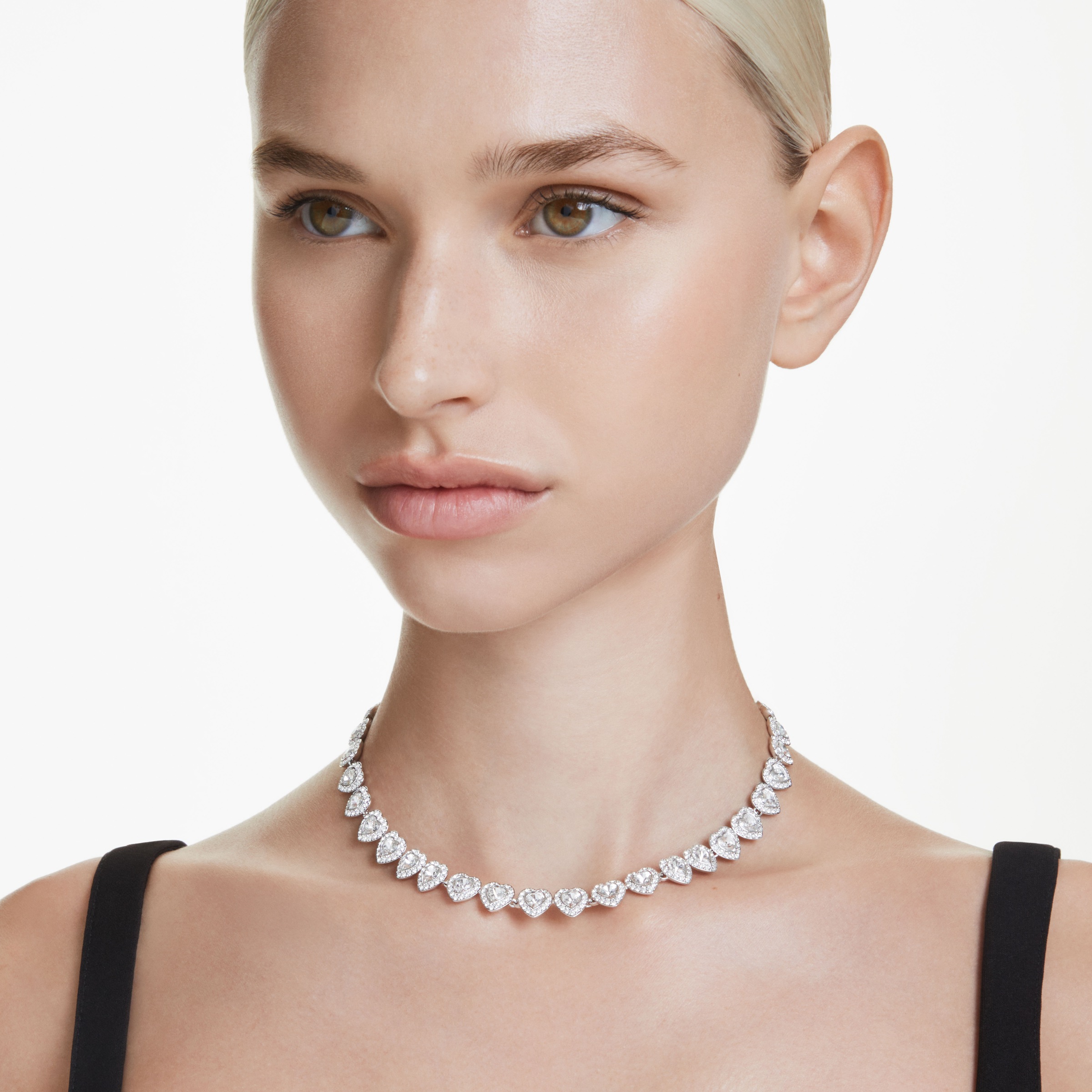Swarovski Collier »Schmuck Geschenk Matrix Tennis Halskette, 5689623«, mit Swarovski® Zirkonia (synth.) - mit Swarovski® Perle