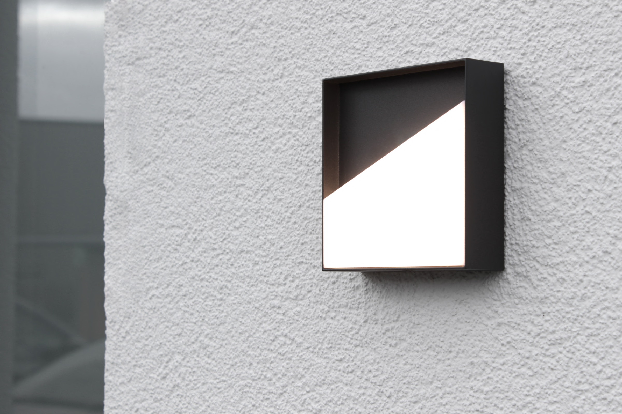 ECO-LIGHT LED Außen-Wandleuchte »LED-Wandleuchte MEG anthrazit«, 1 flammig, Leuchtmittel LED-Board | LED fest integriert, Akku-Licht für Innen & Außen