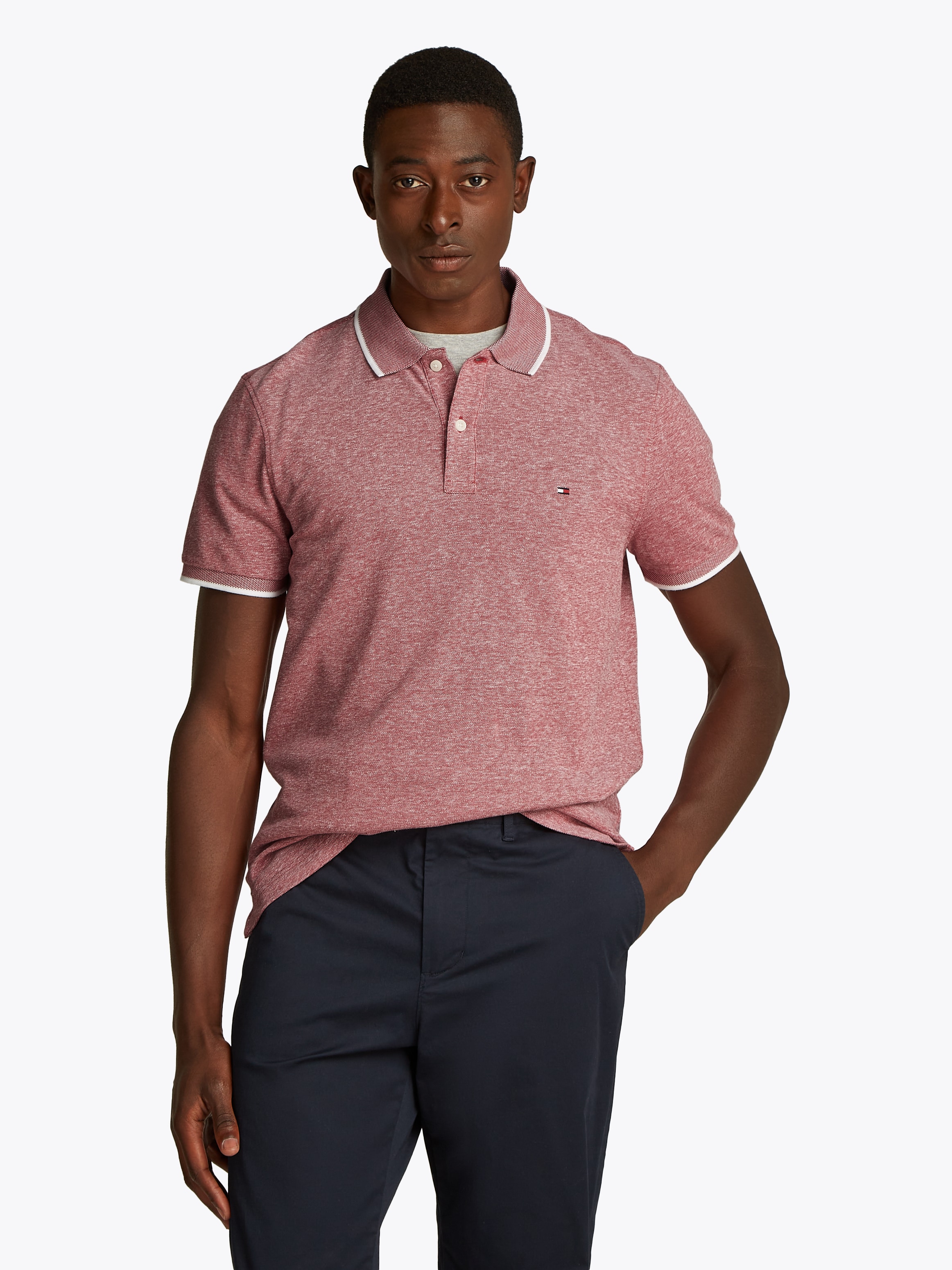 Tommy Hilfiger Poloshirt "LINEN PIQUE REGULAR" günstig online kaufen