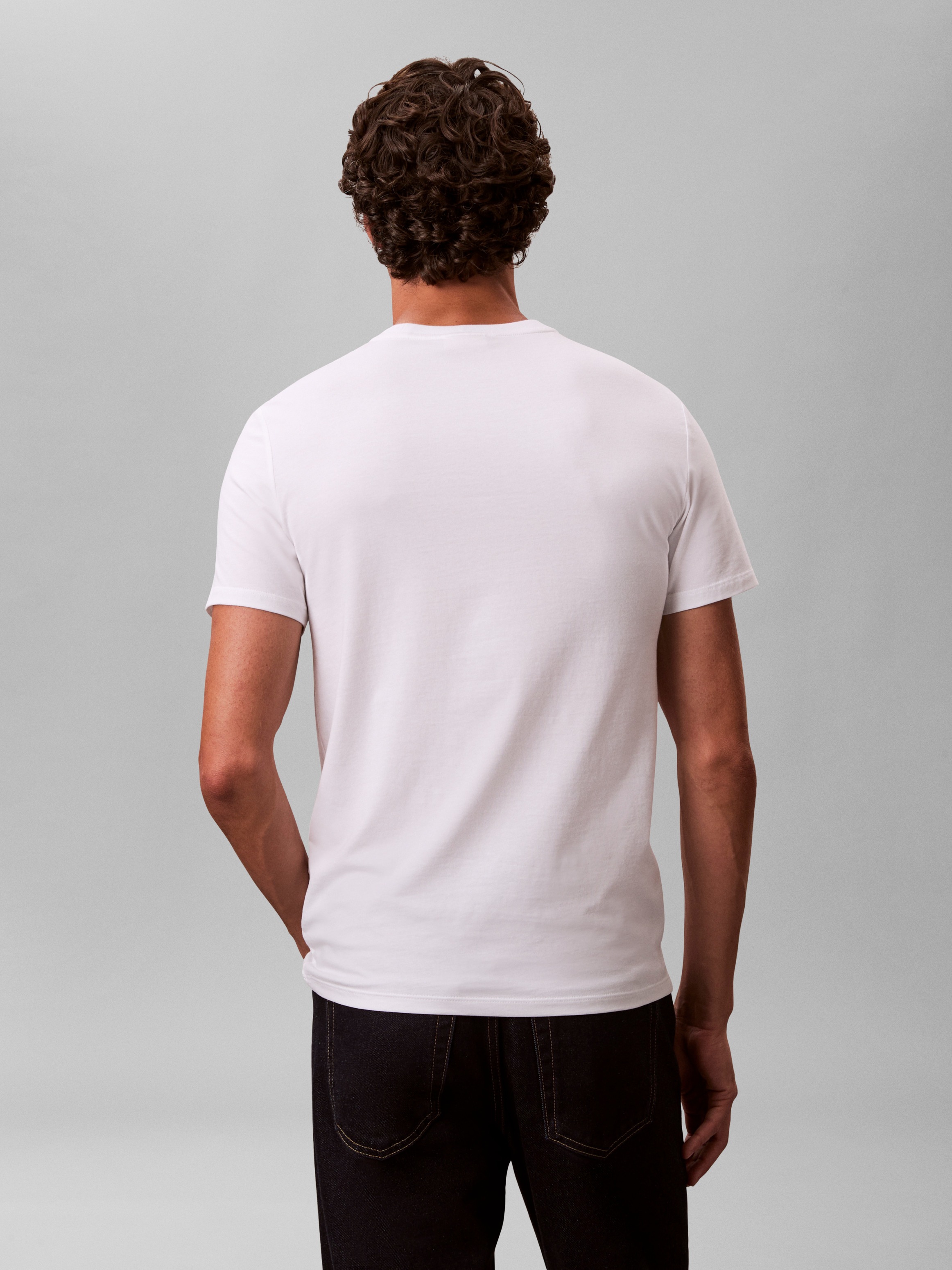 Calvin Klein T-Shirt »SS STRETCH COTTON SLIM TEE« Mit Rundhalsausschnitt