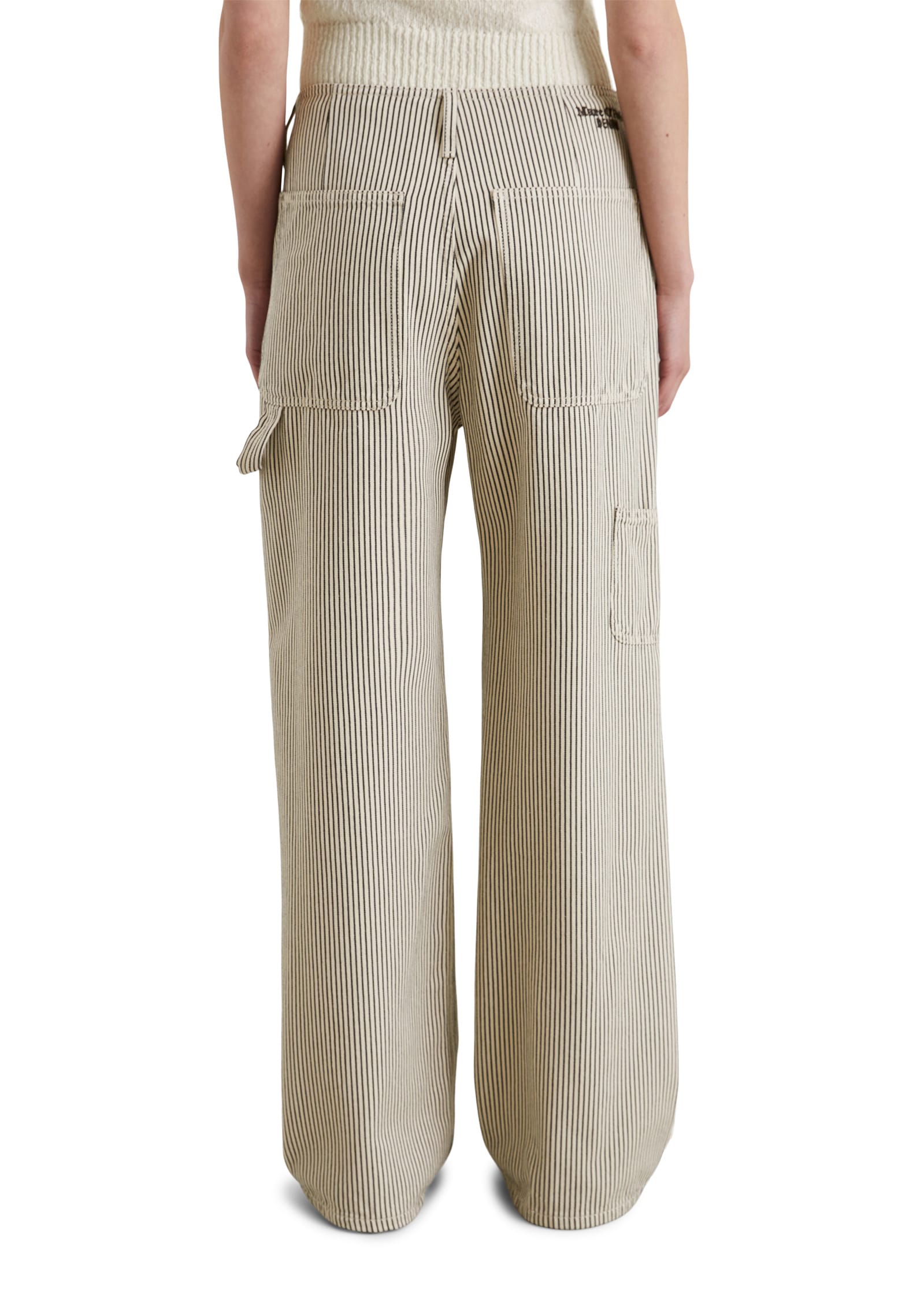 Marc O'Polo DENIM Weite Jeans »aus gestreiftem Organic Cotton«