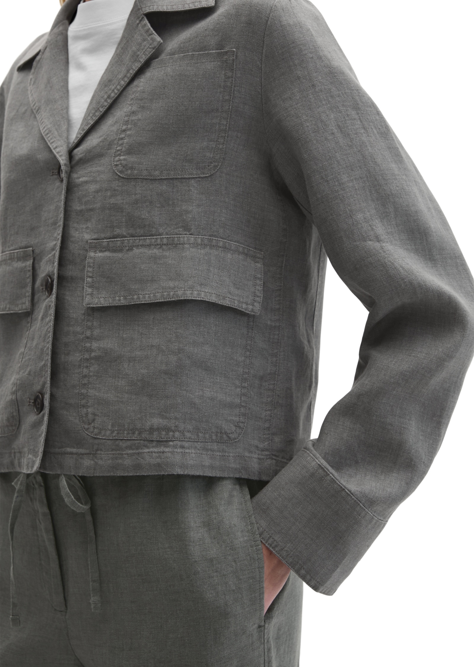 Marc O'Polo Kurzjacke »mit aufgesetzten Taschen« ohne Kapuze
