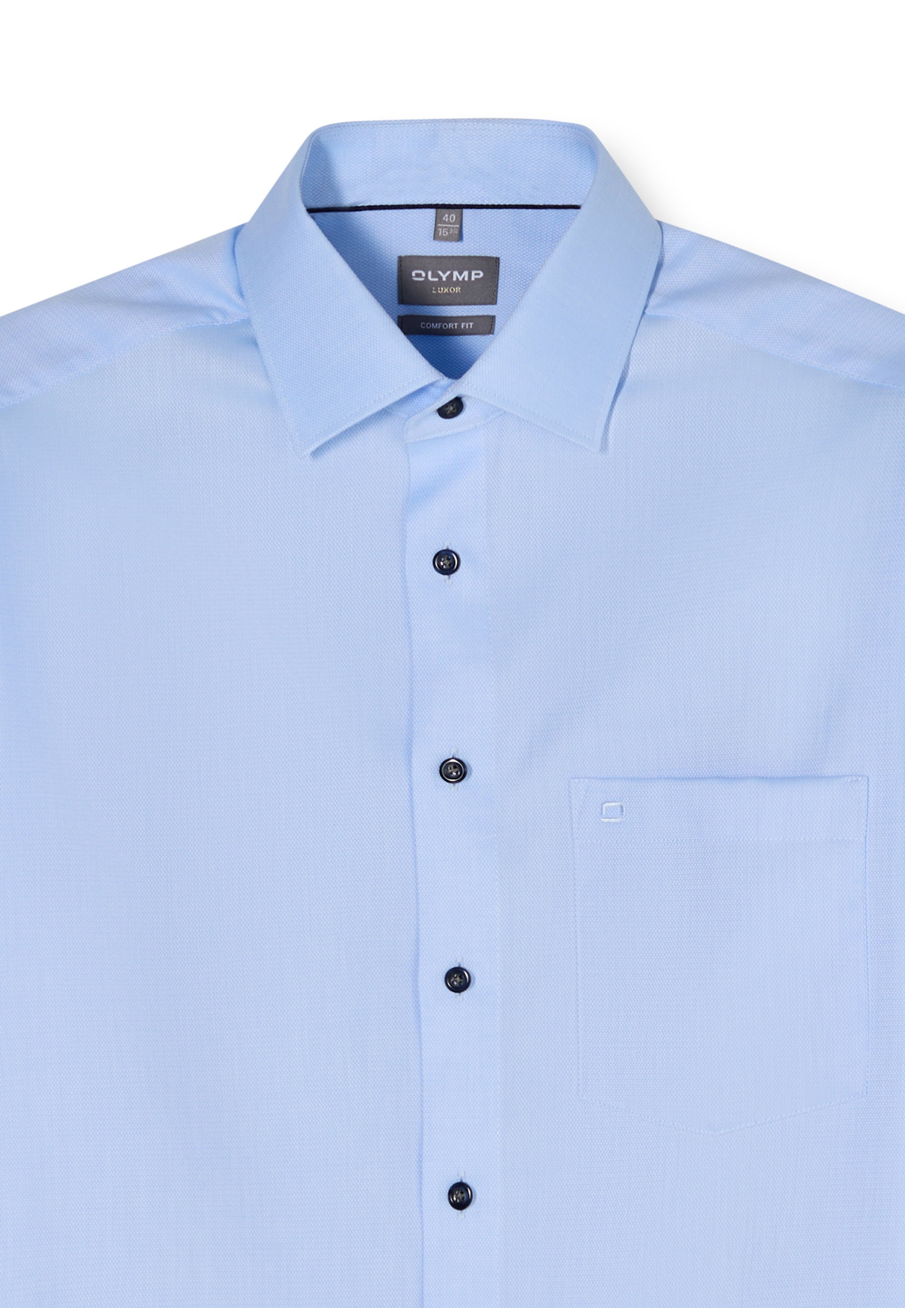 OLYMP Luxor Businesshemd Blau 43 9