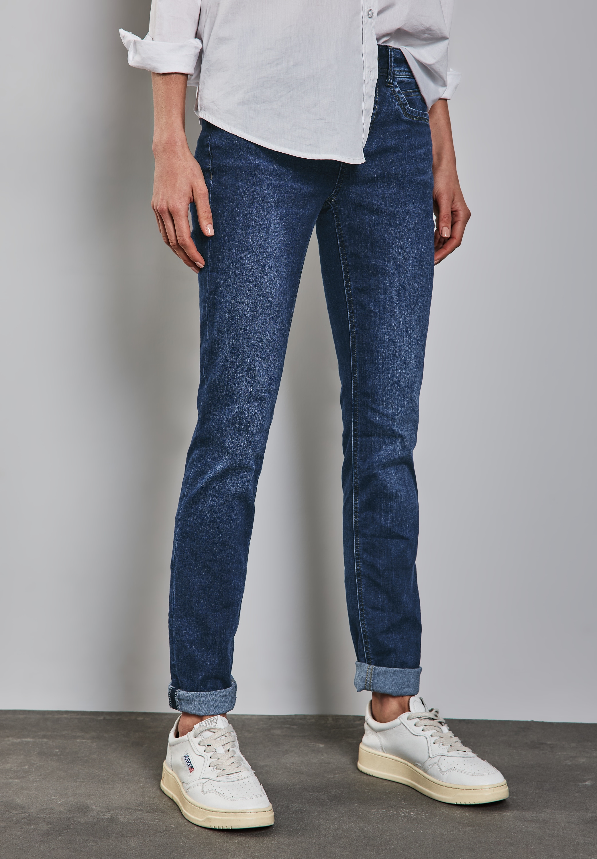 STREET ONE Comfort-fit-Jeans, Middle Waist