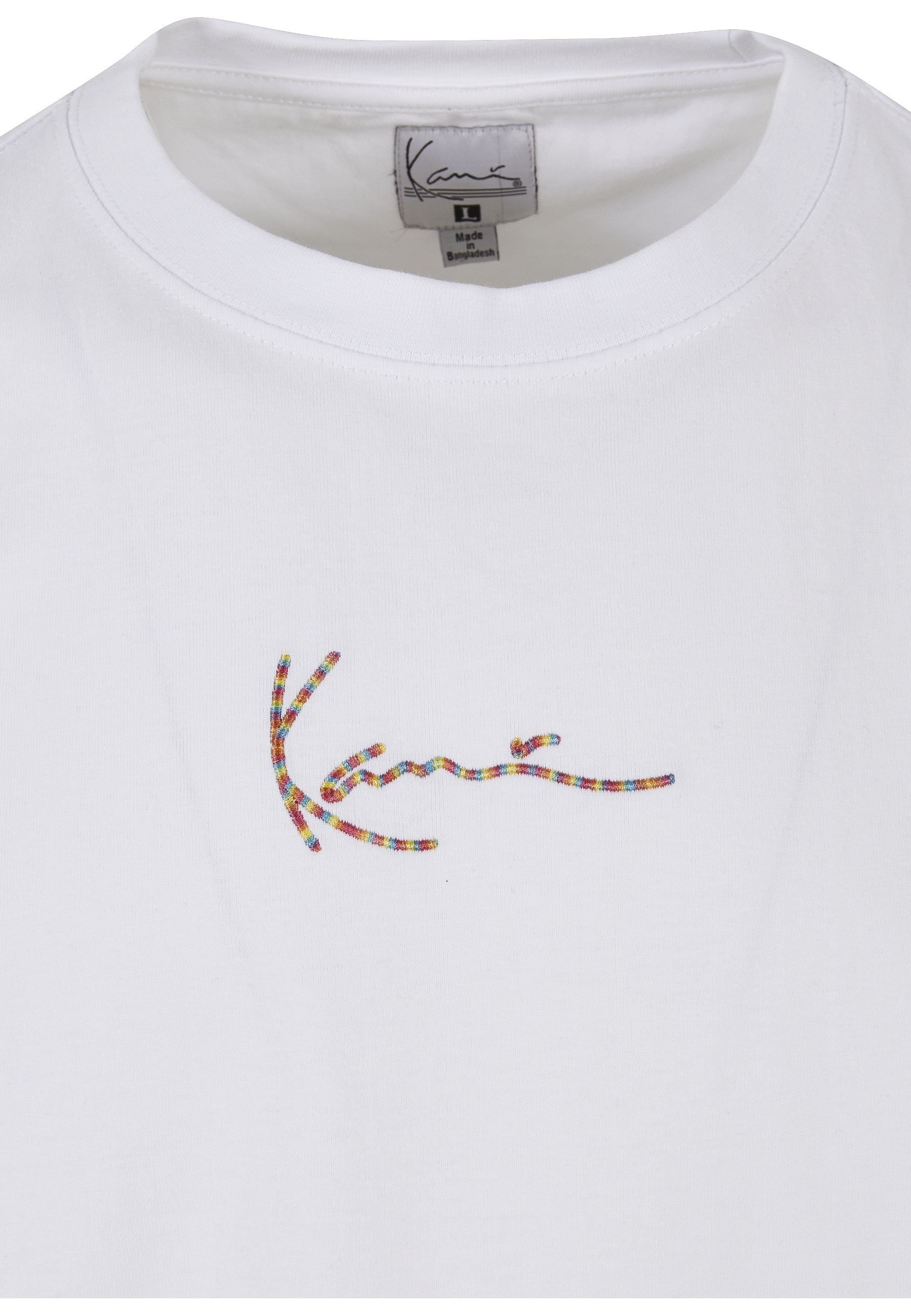 Karl Kani T-Shirt »Karl Kani Herren Small Signature Multicolor Logo Tee white« 1