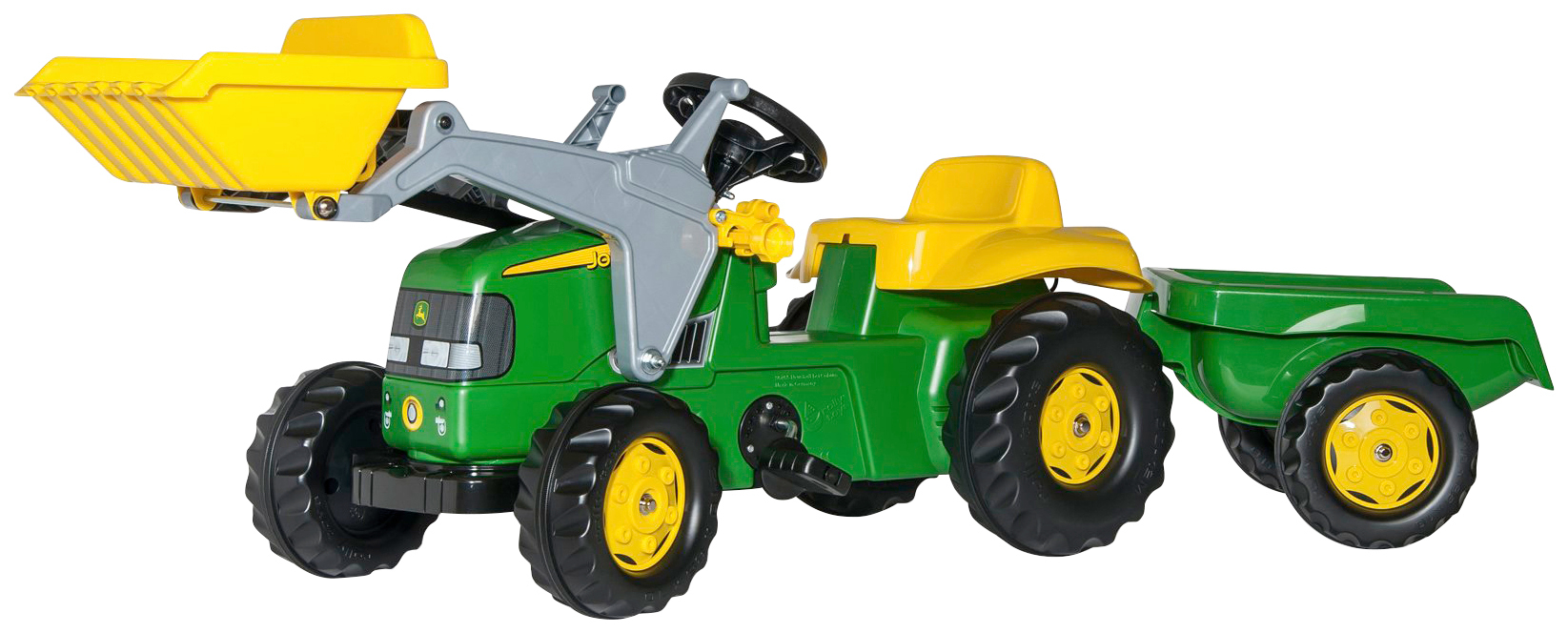 Trettraktor »John Deere«, mit Trailer und Lader