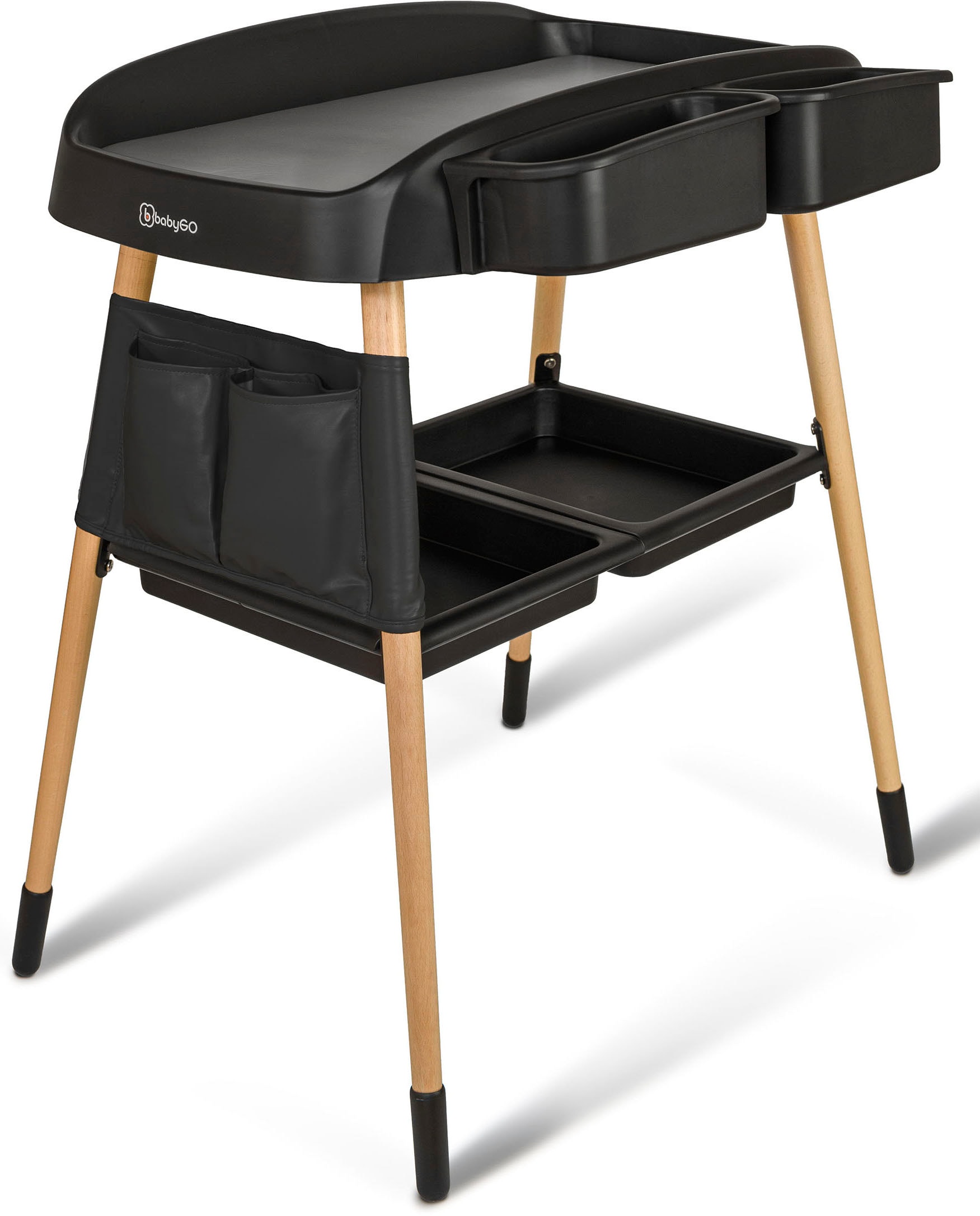 BabyGo Wickeltisch "ChangeMe, schwarz" bis 11 kg Made in Europe 62 cm günstig online kaufen