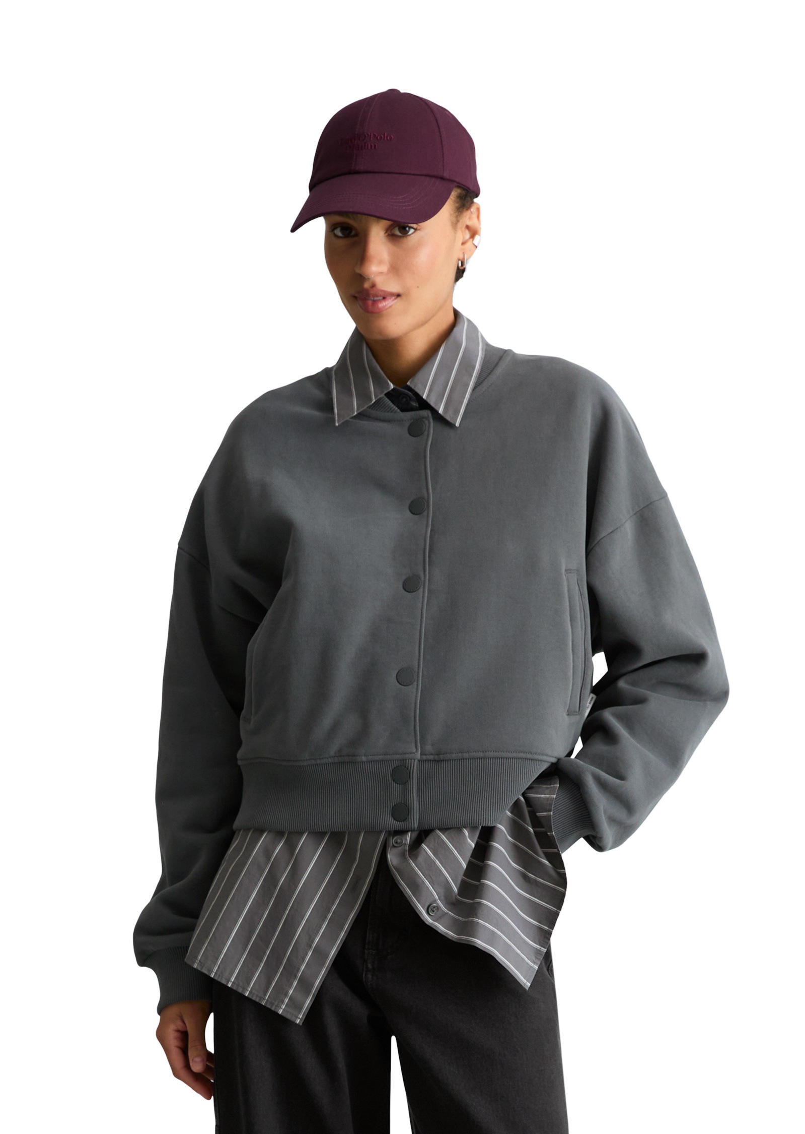 Marc OPolo DENIM Sweatjacke "aus softer Bio-Baumwolle"