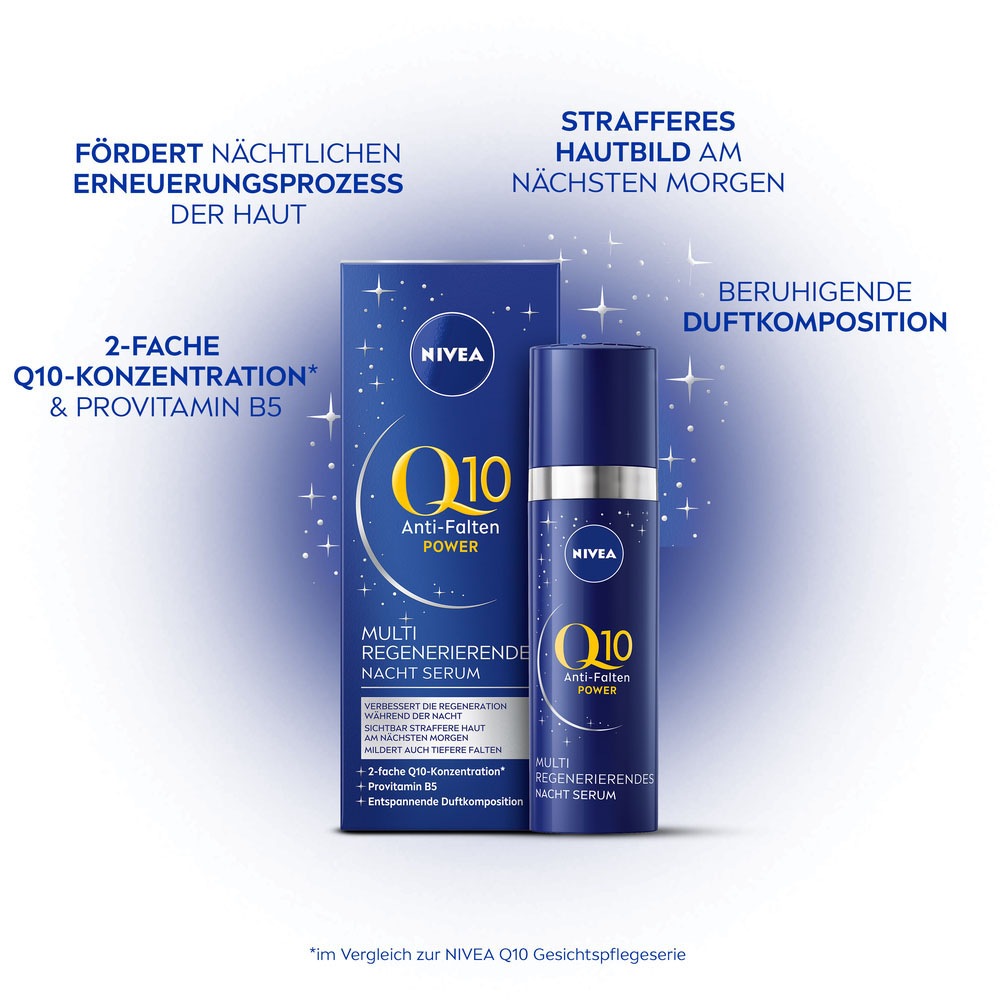 Nivea Gesichtsserum »Q10 Power MULTI REGENERIERENDES NACHT SERUM«