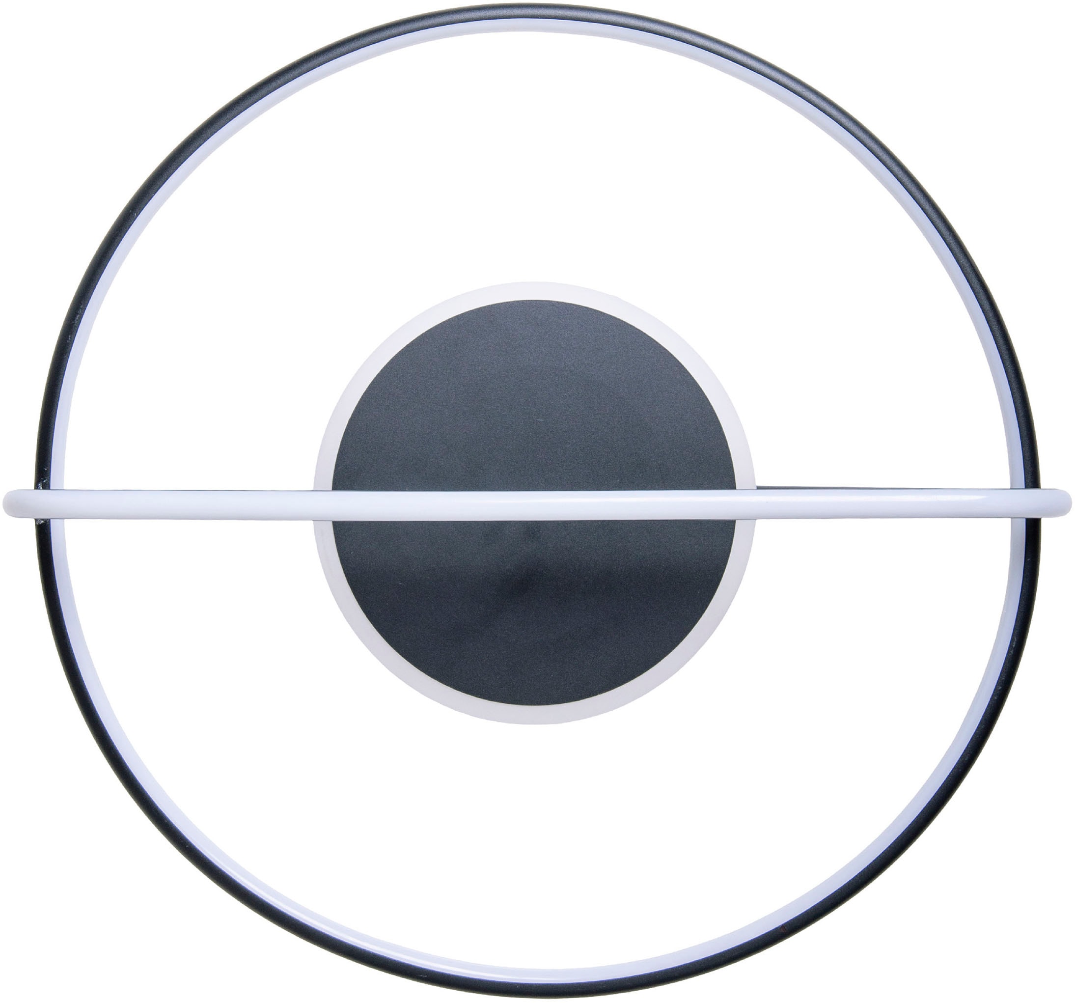 näve LED Deckenleuchte »Brendan« LED-Modul 1 Stk. Warmweiß geometrische Kombination aus Elipse und Kreis, D: 54cm, warmweiße LED