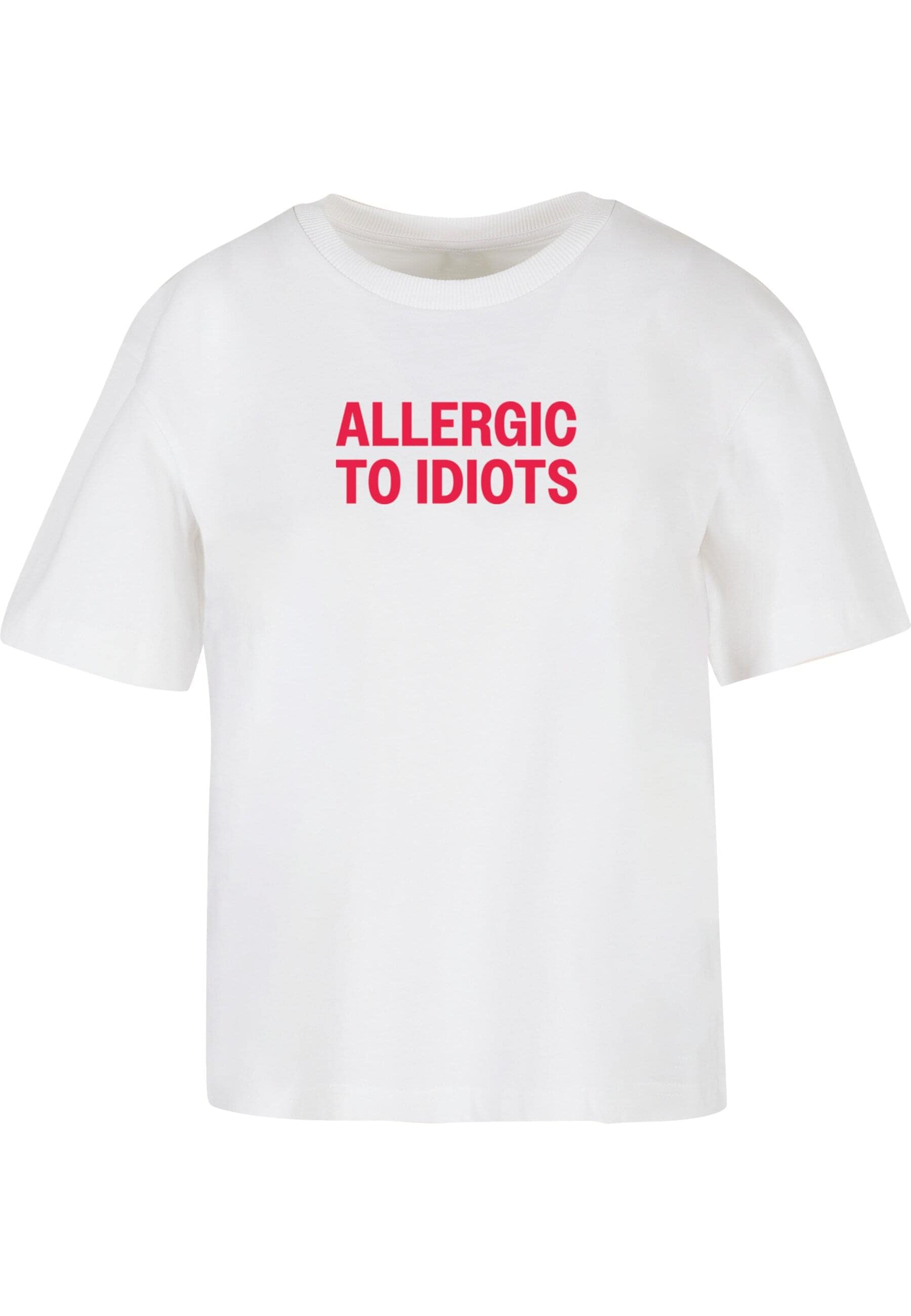 Miss Tee T-Shirt "Miss Tee Allergic To Idiots Tee" 1 Stk. günstig online kaufen