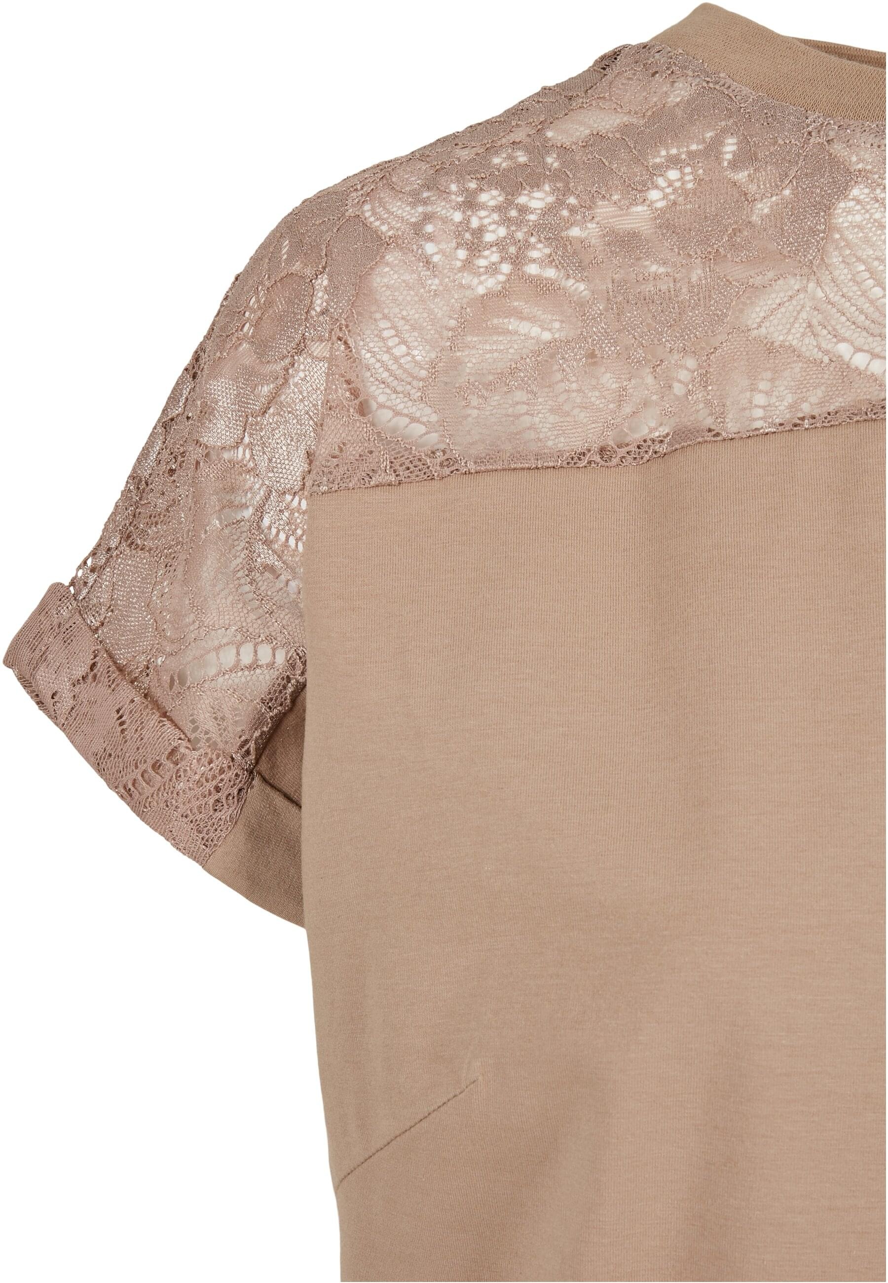 URBAN CLASSICS Shirtkleid »Urban Classics Damen Ladies Lace Tee Dress«, (1 tlg.)