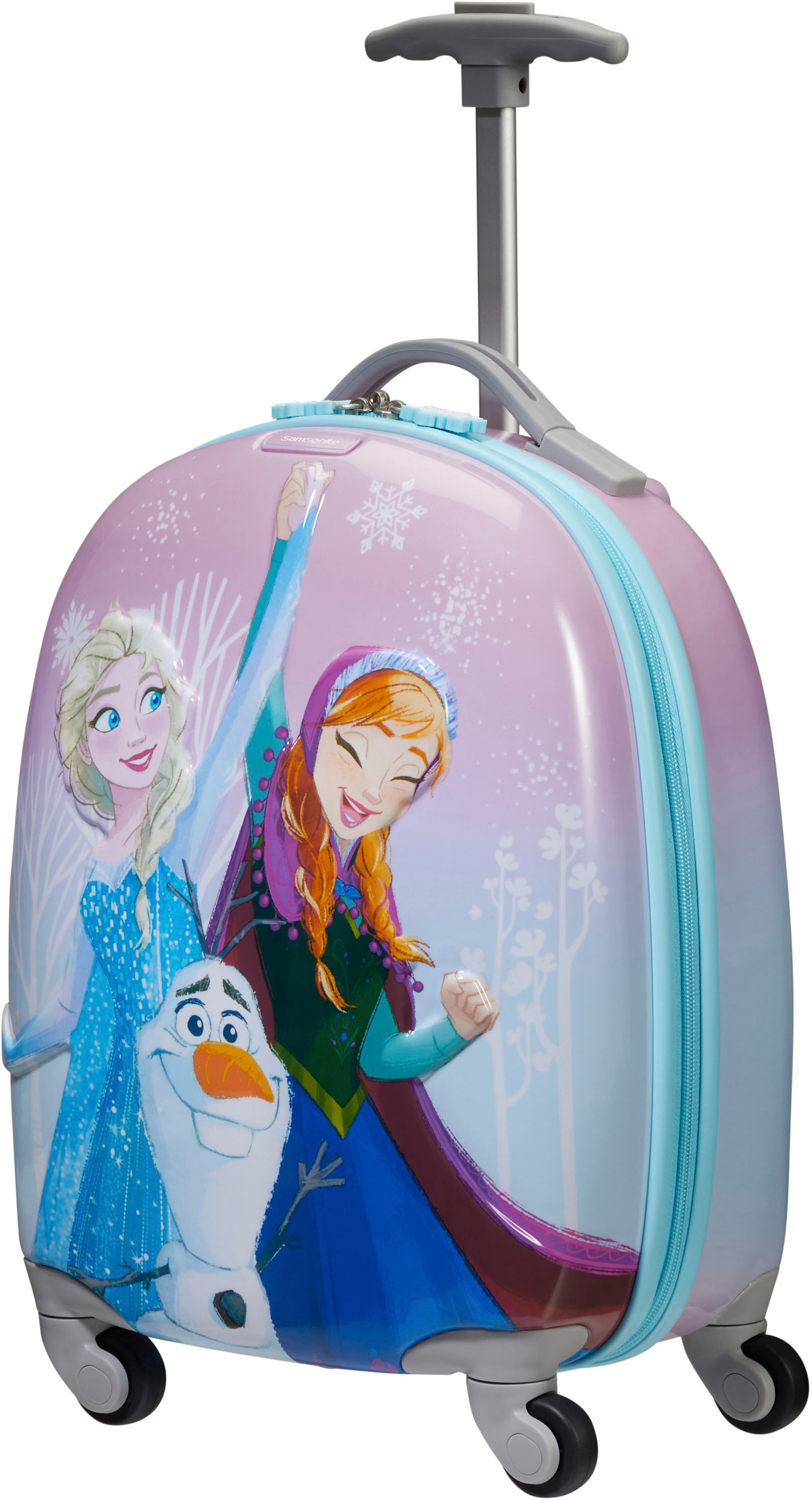 Samsonite Kinderkoffer »Disney Ultimate 2.0, 46 cm, Frozen«, 4 Rollen, Kinderreisekoffer Kindertrolley Handgepäck Hartschalenkoffer