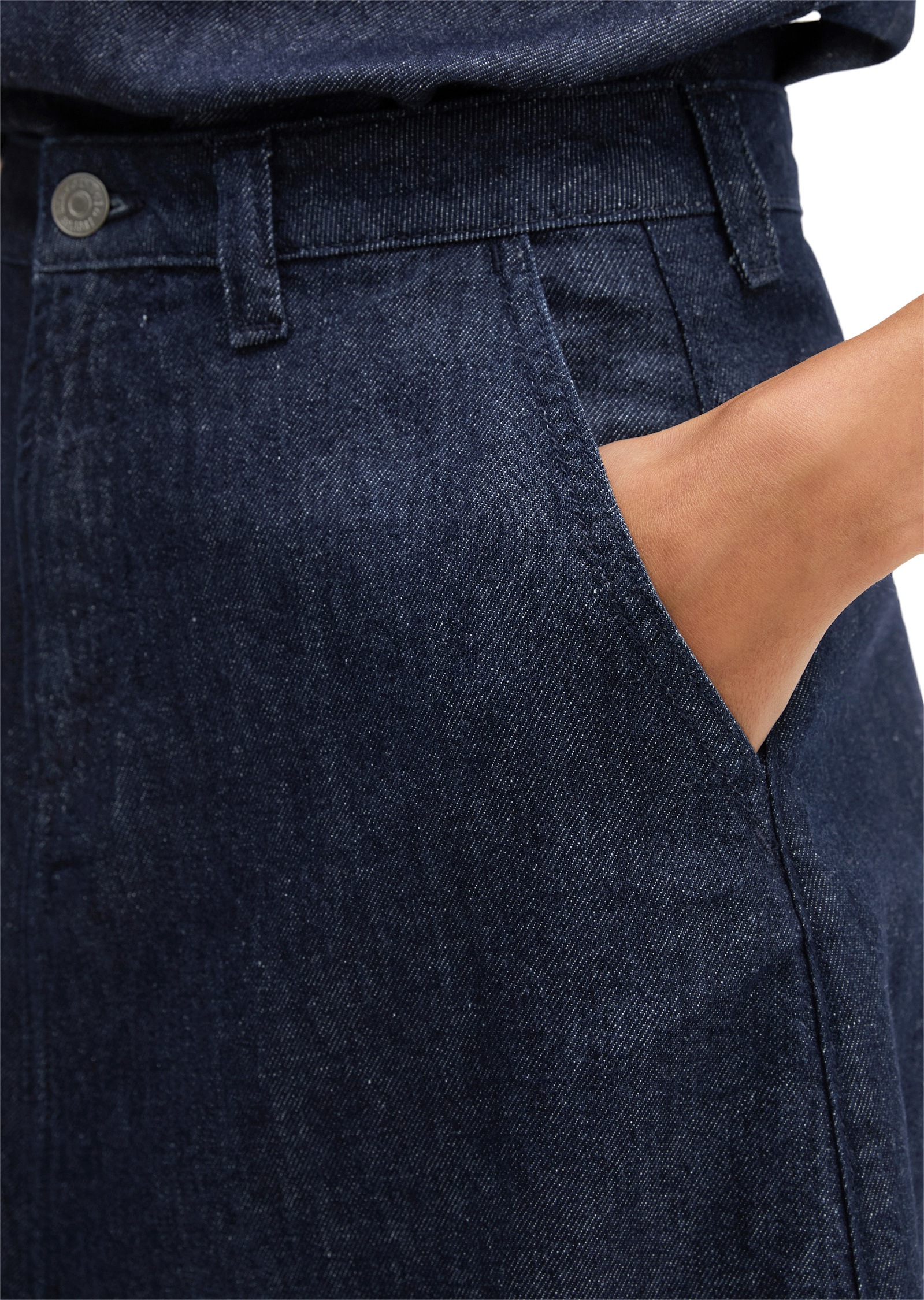 Marc O'Polo Jeansrock »aus Organic-Cotton-Leinen-Mix«