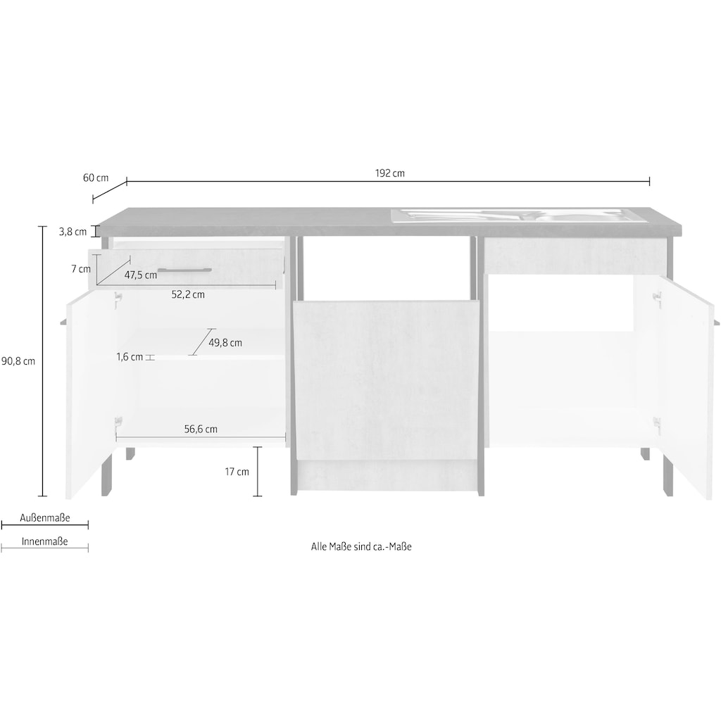 OPTIFIT Spülenschrank »Tokio«