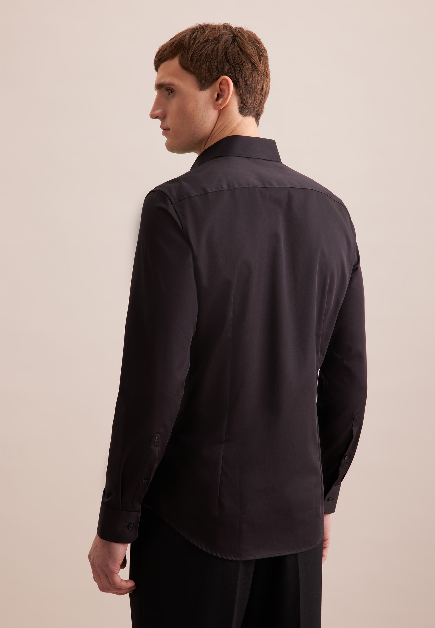 seidensticker Businesshemd »Schwarze Rose«, Shaped Kentkragen Uni