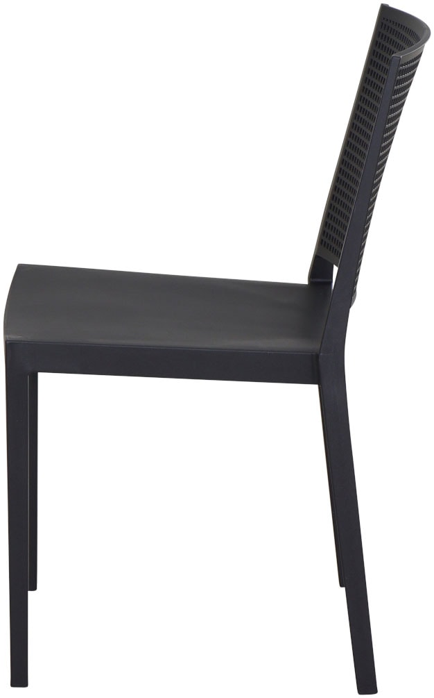 Siena Garden Gartensessel »Square 2er Set Stapelstuhl anthrazit« Set, 2 Stk. tlg. Gestell, Polypropylen/Glasfaser