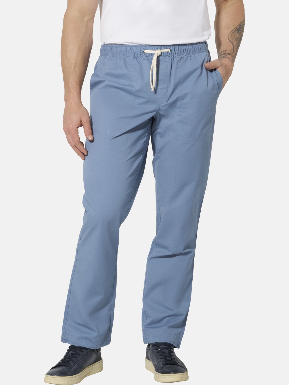 JAN VANDERSTORM Herren Schlupfhose "Schlupfhose HANSSI", blau, Gr. 64, Obermaterial: 100% Baumwolle CO., Hosen