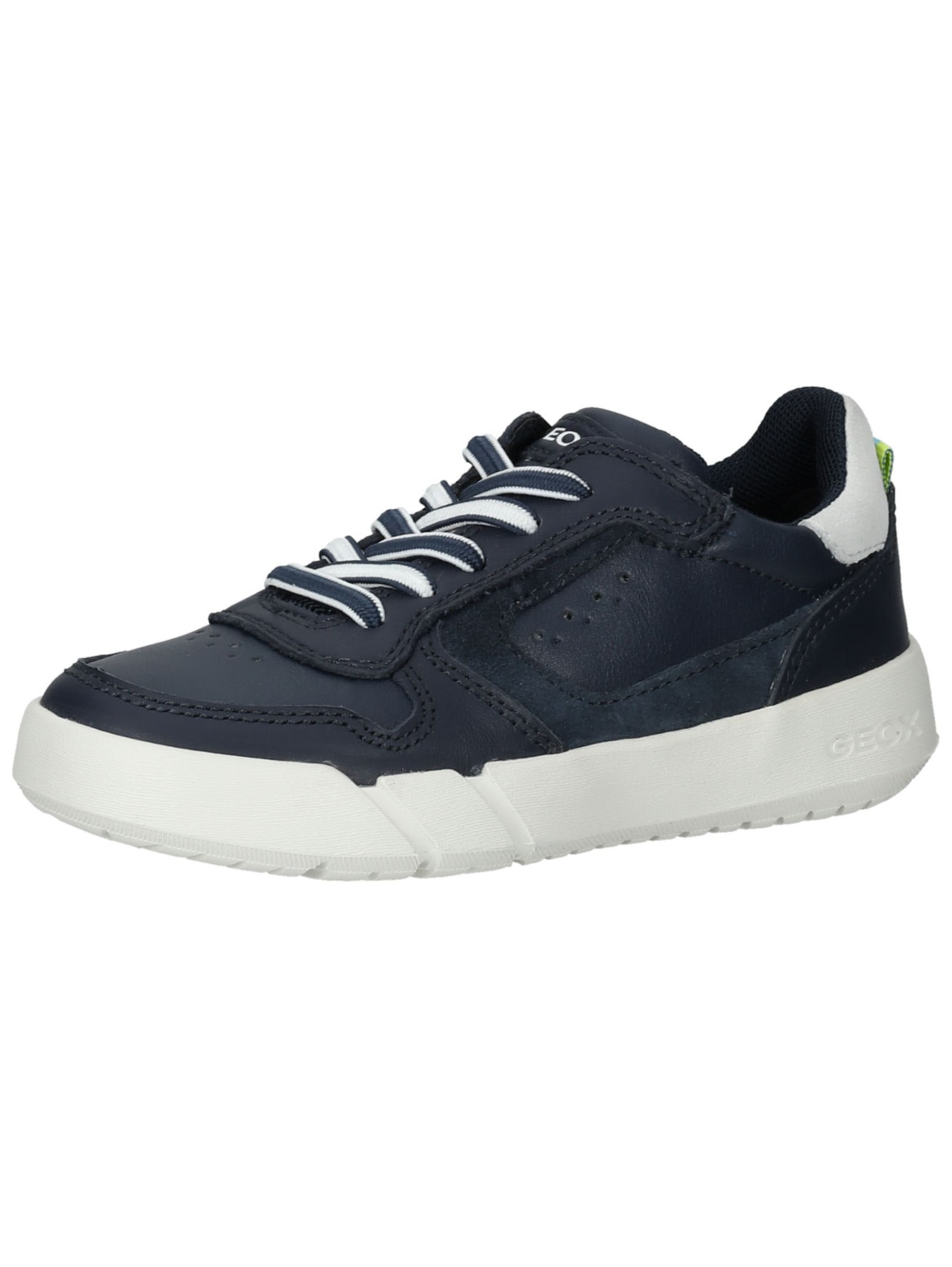GEOX Kinder Sneaker "Geox Sneaker Veloursleder/Textil", Gr. 29navy, weiß, Textil, Veloursleder, Schuhe