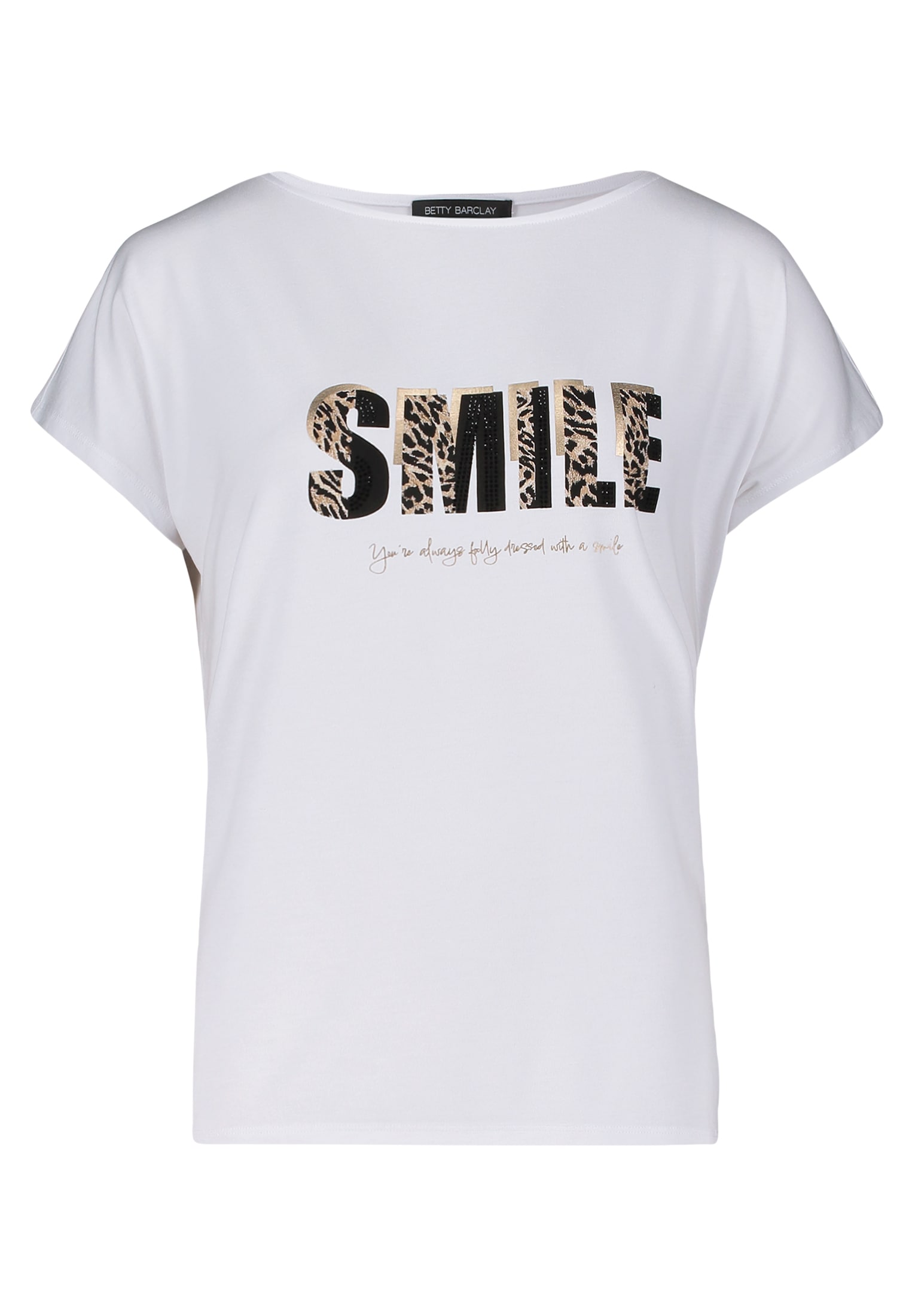 Betty Barclay Kurzarmshirt "Betty Barclay Basic Shirt mit Placement", (1 tl günstig online kaufen