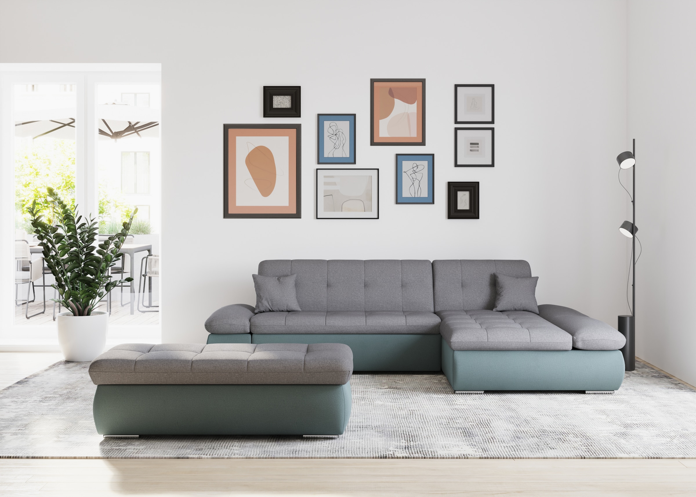 DOMO collection Ecksofa "Moric, L-Form, XXL-Sofa - Breite 300cm, viel Platz günstig online kaufen