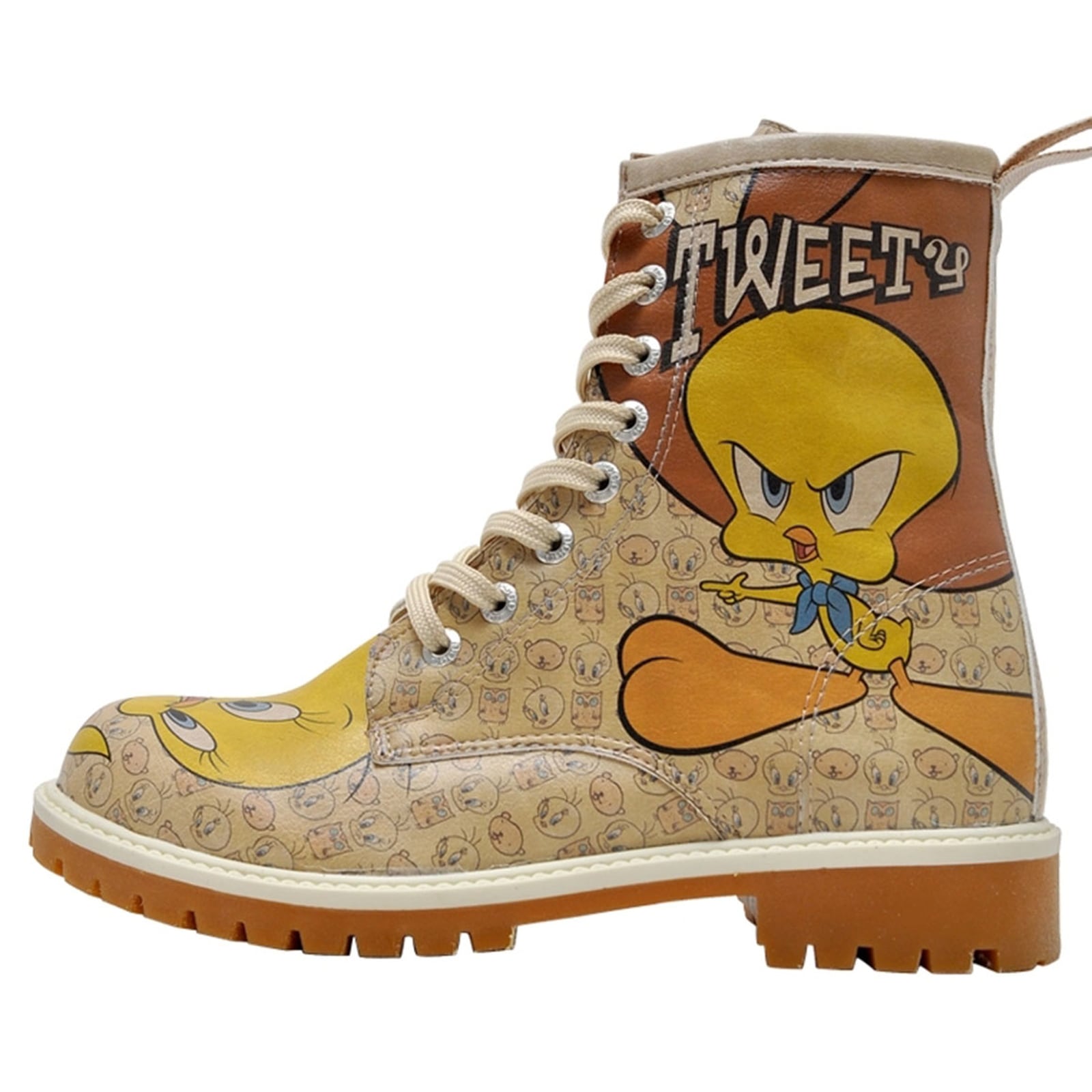 DOGO Schnürboots "Longe Boots Schnürstiefel Tweety Moods Damen Stiefeletten günstig online kaufen