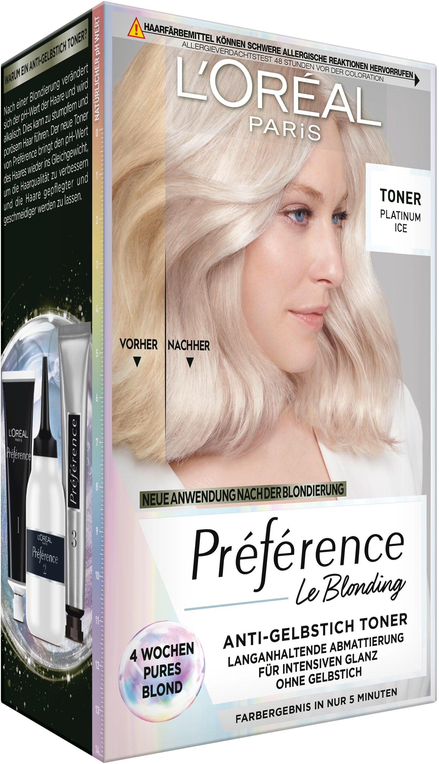 L'ORÉAL PARIS Coloration »Préférence Le Blonding Toner«, mit pflegender Formel