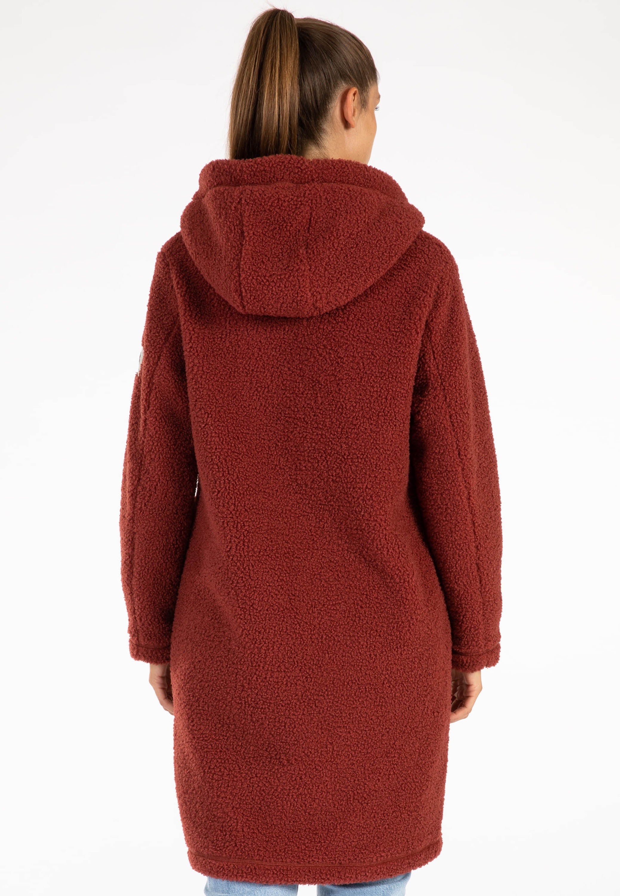 Thumbnail - LPO Fleecejacke "SHERPA DENISE Fleecemantel" Ultra‑weiche Sherpa‑Innenausstattung