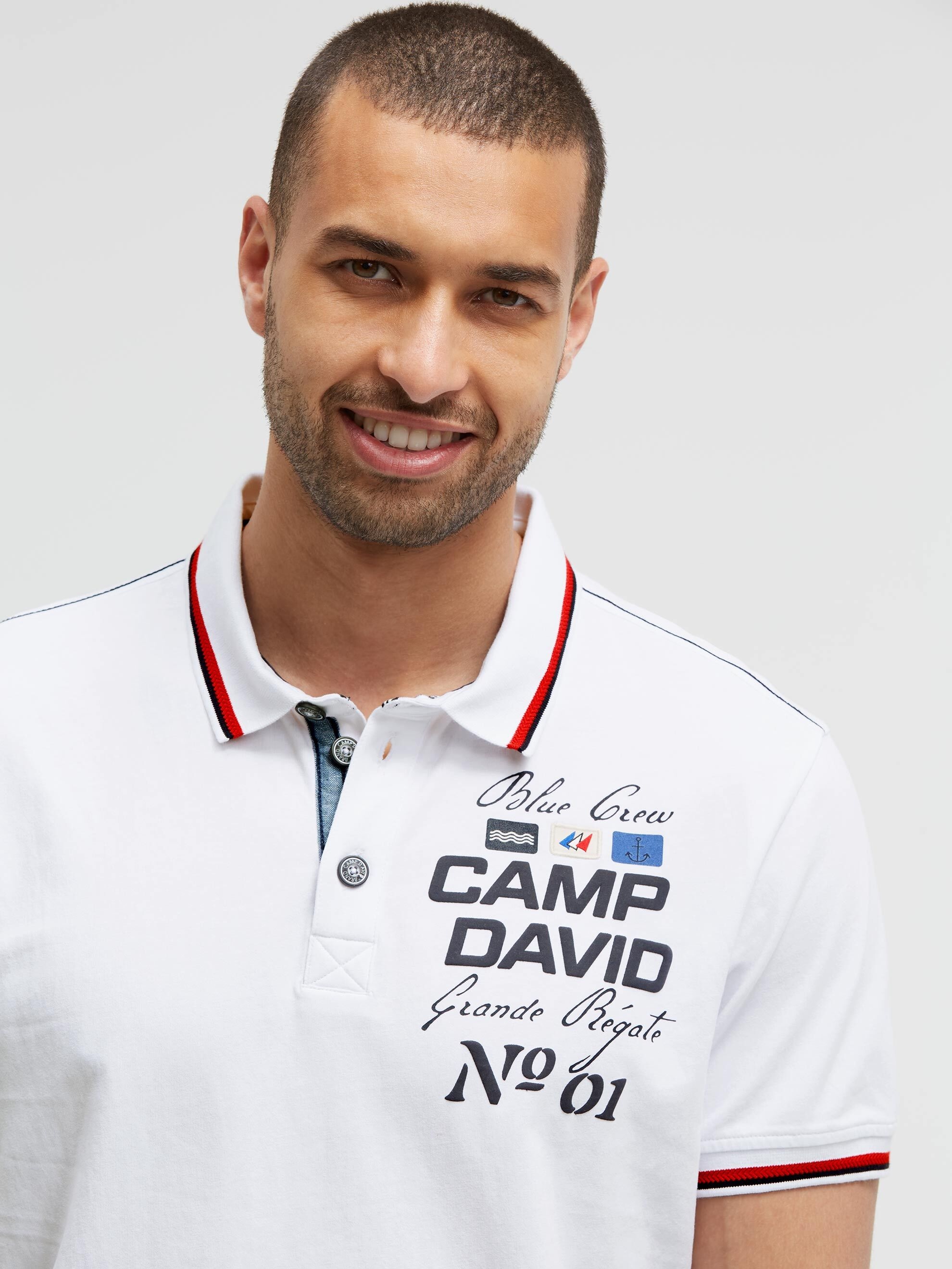 CAMP DAVID Poloshirt aus Baumwolle