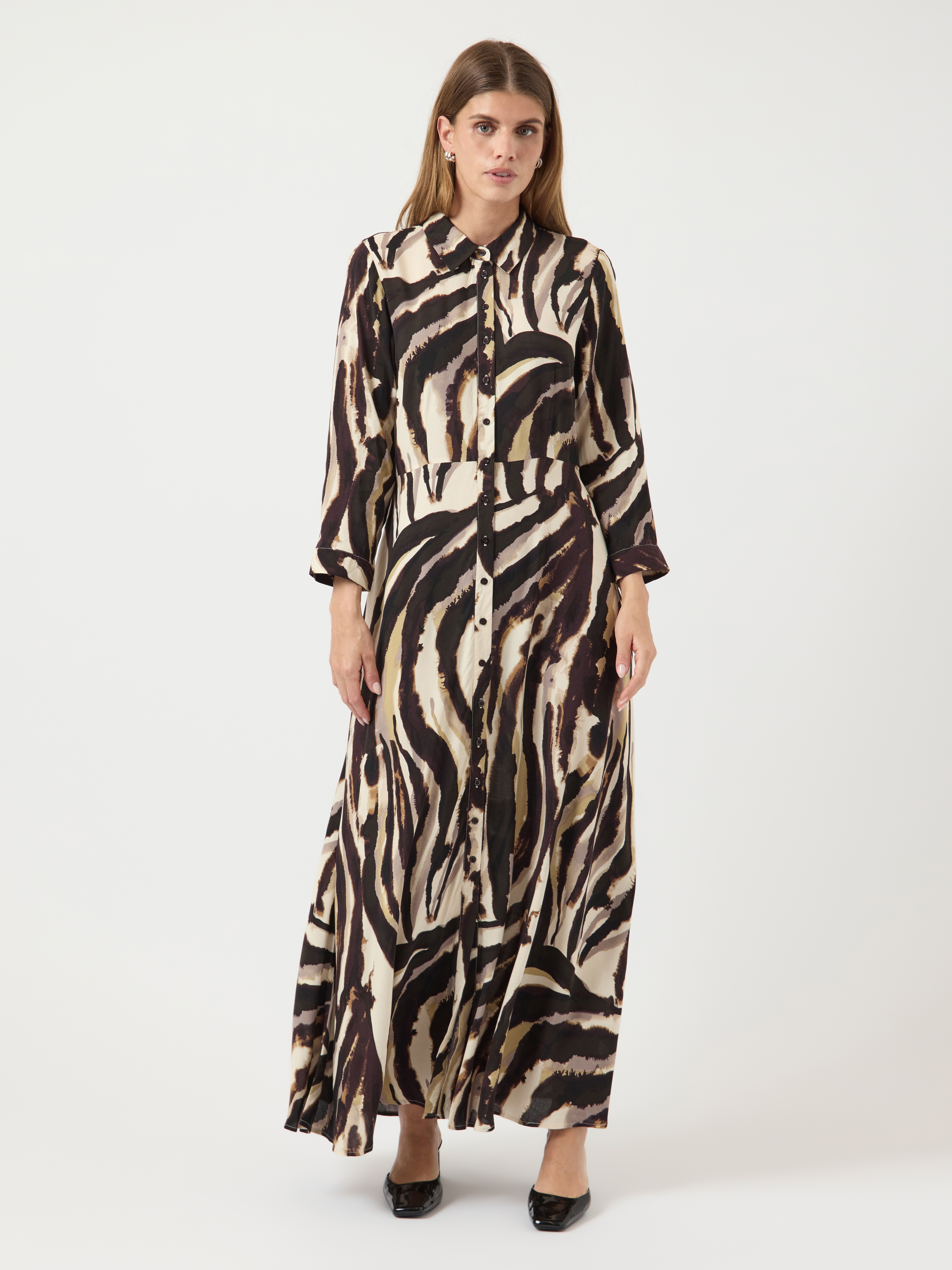 Y.A.S 1100000002199 "YASSAVANNA LONG SHIRT DRESS" Viskose, loose fit