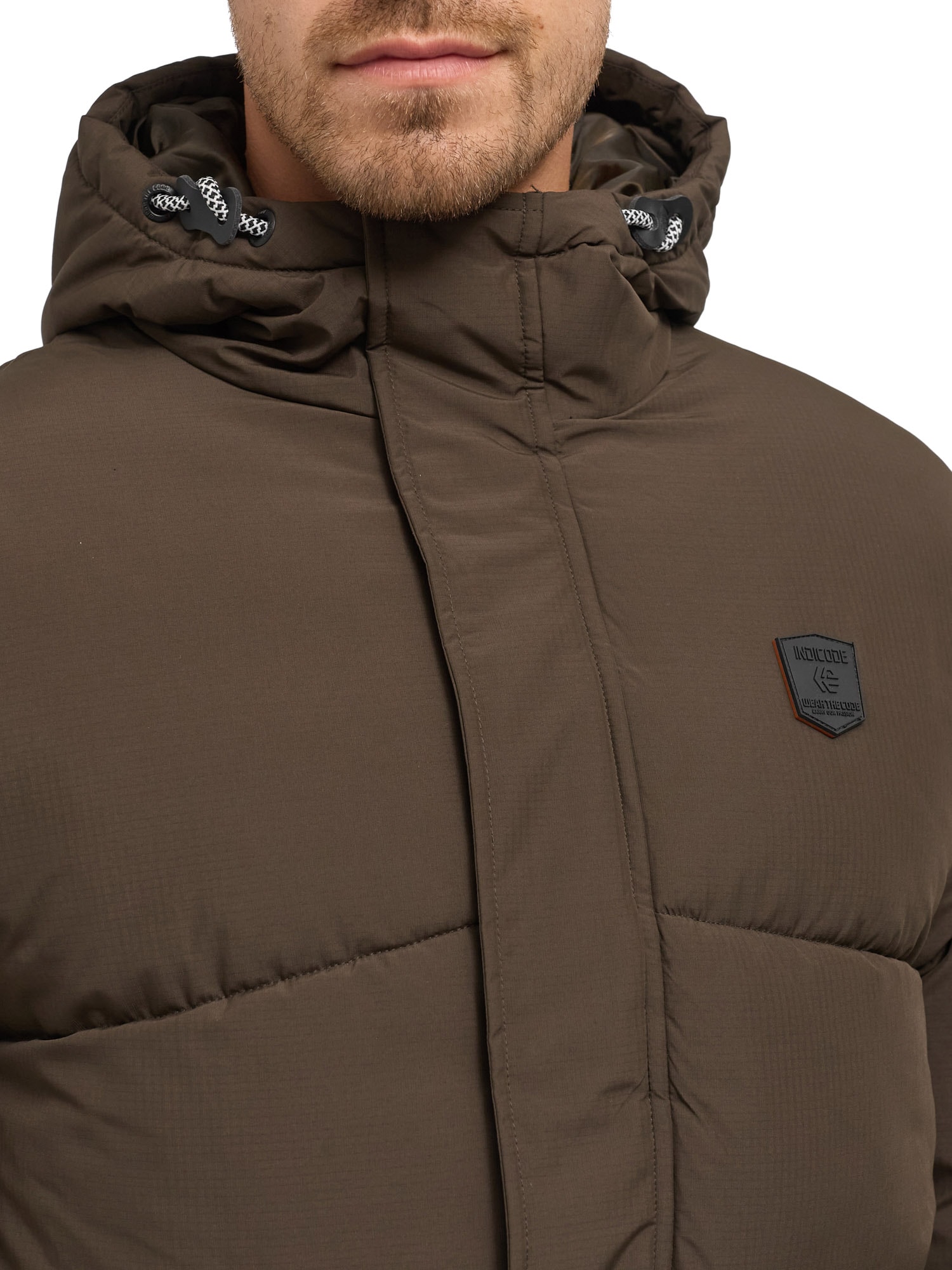Indicode Steppjacke »INLaurill« mit Kapuze Kunstfaser, regular fit