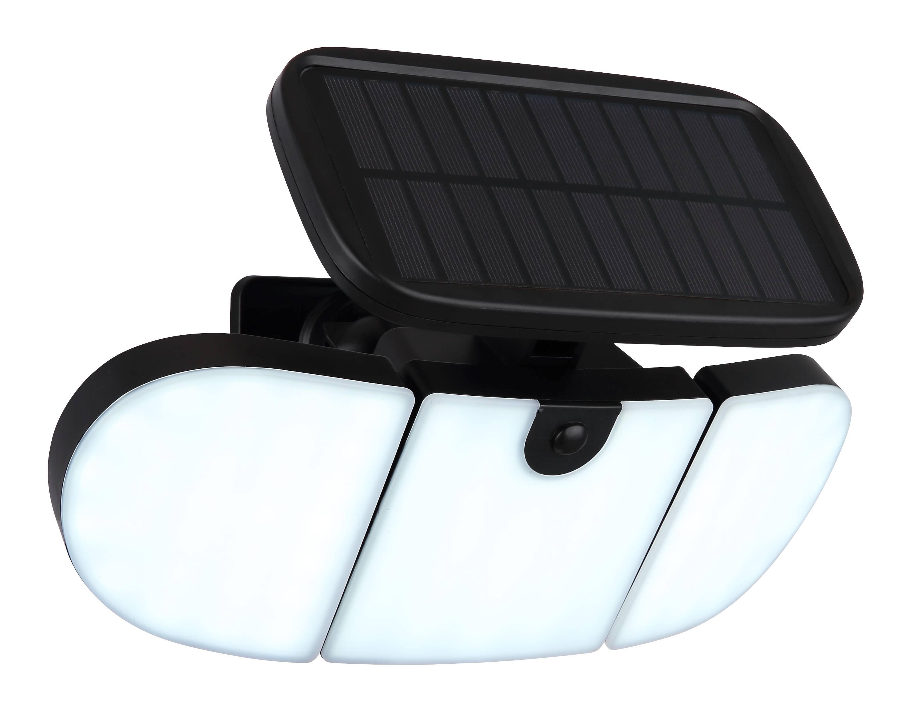 GLOBO LIGHTING LED Solarleuchte "SOLARLEUCHTE KUNSTSTOFF SCHWARZ MATT, 1XLED" LED-Modul 1 Stk. Kaltweiß Solar Garten Terrasse Außenbeleuchtung Funktionsleuchte Außenbereich