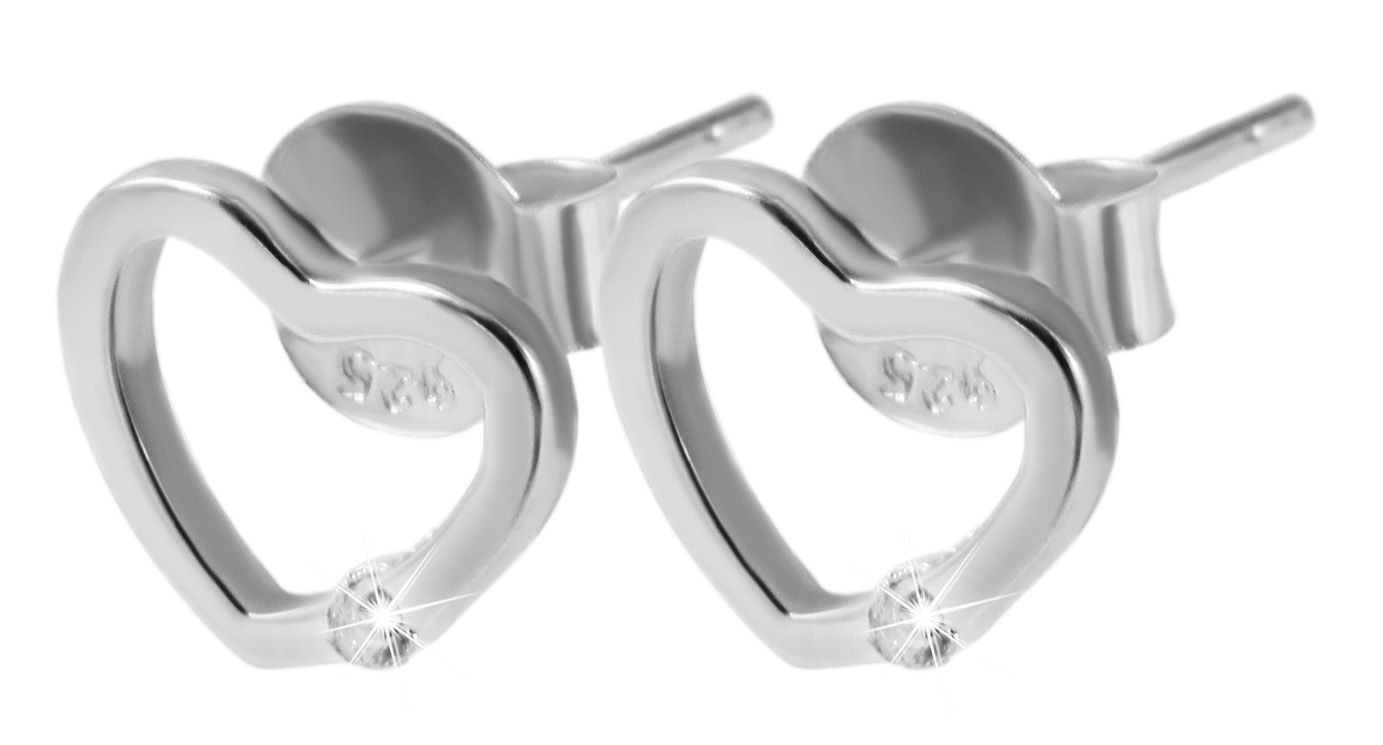 Adelia´s Paar Ohrhänger "Damen Ohrringe – Ohrstecker aus 925 Silber mit Zir günstig online kaufen