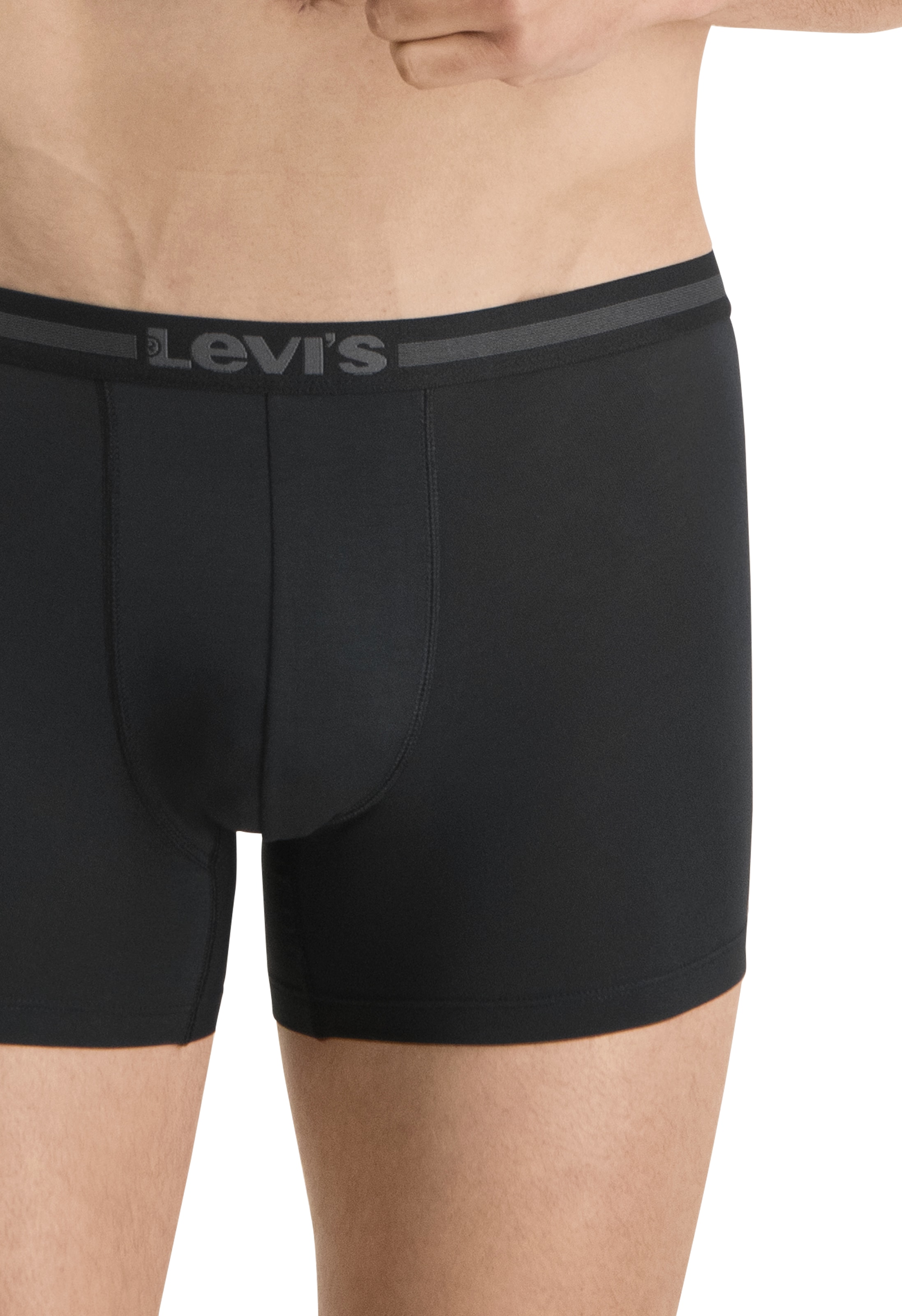 Levi's® Boxershorts »LEVIS MEN TENCEL BOXER BRIEF 2P« Packung, 2 Stk. mit breitem Logobund