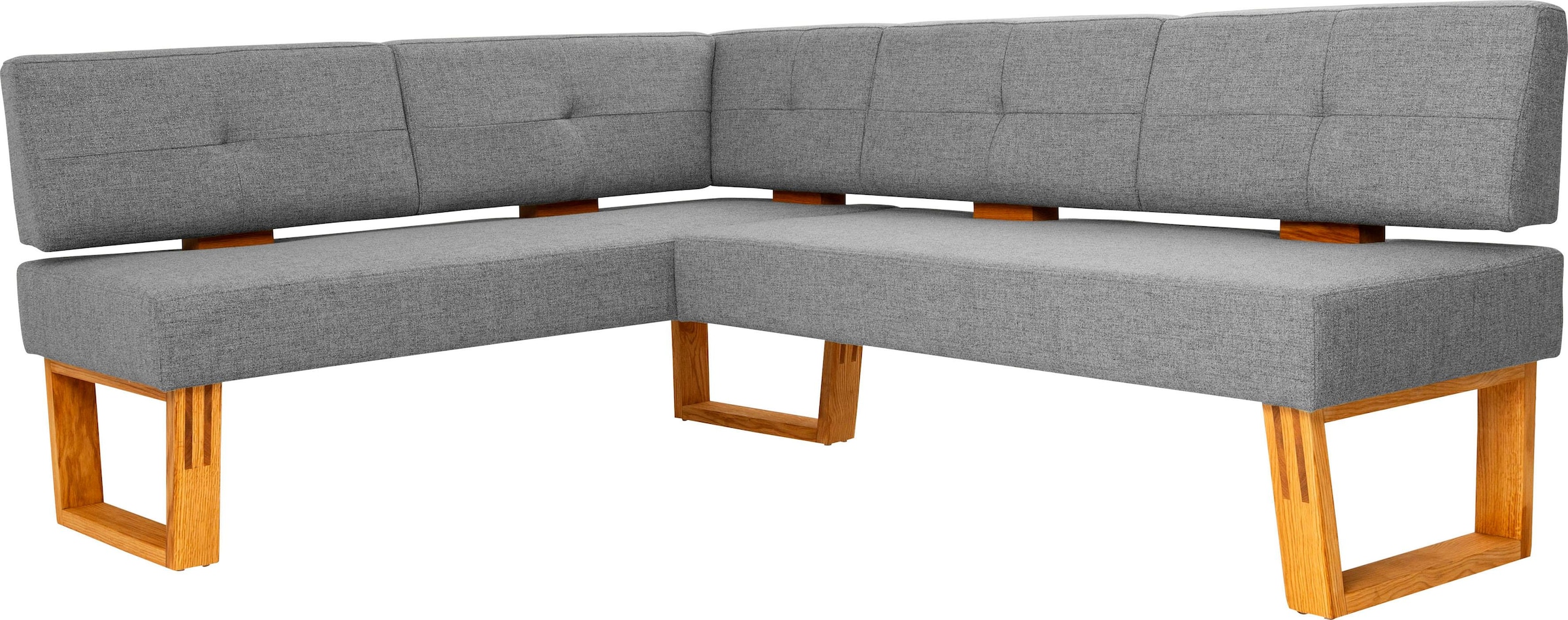 OTTO home Eckbank "Ponza Polsterbank, Esszimmerbank" mit Massivholzgestell, günstig online kaufen