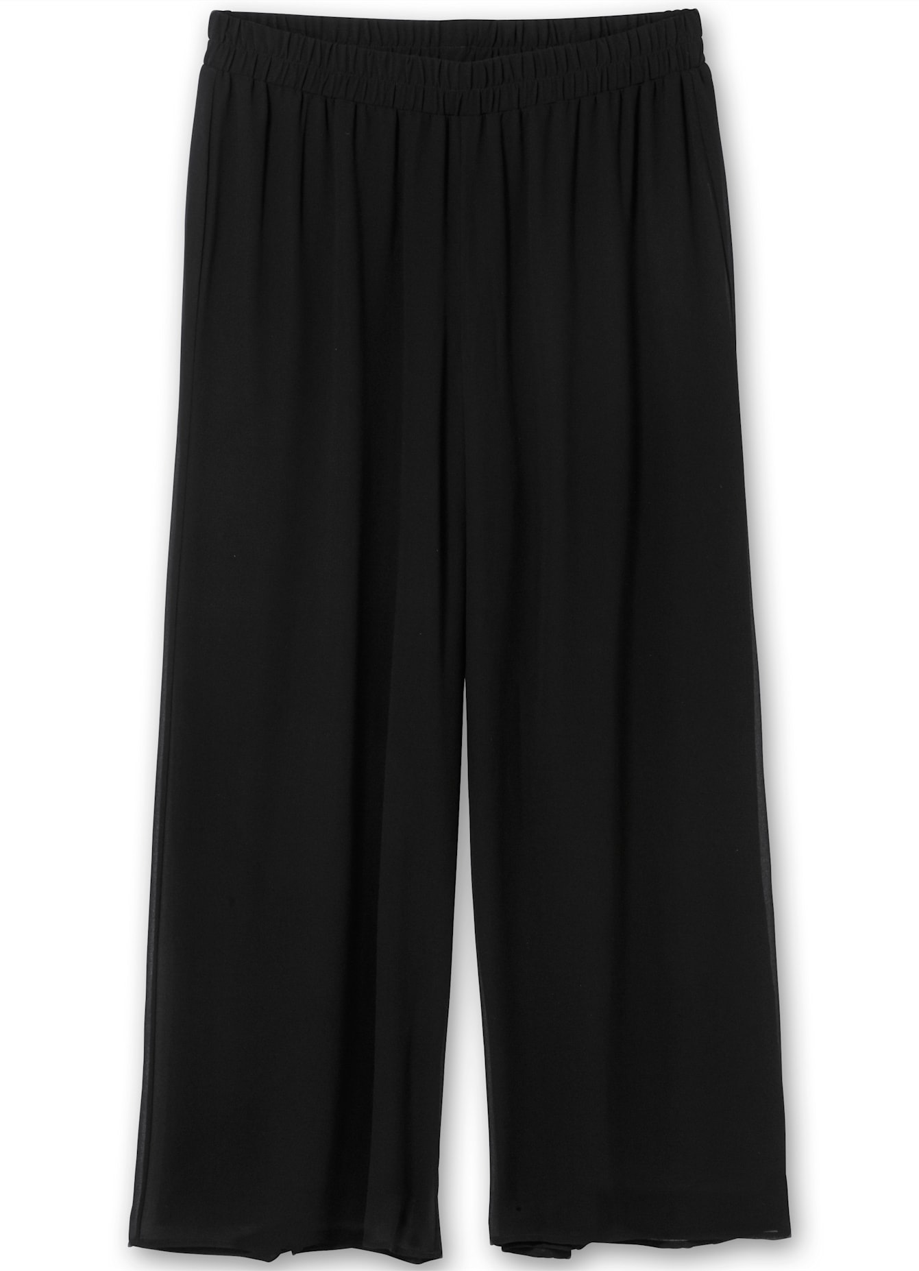 SHEEGO Damen Schlupfhose Palazzo Schwarz Gr. 48 3